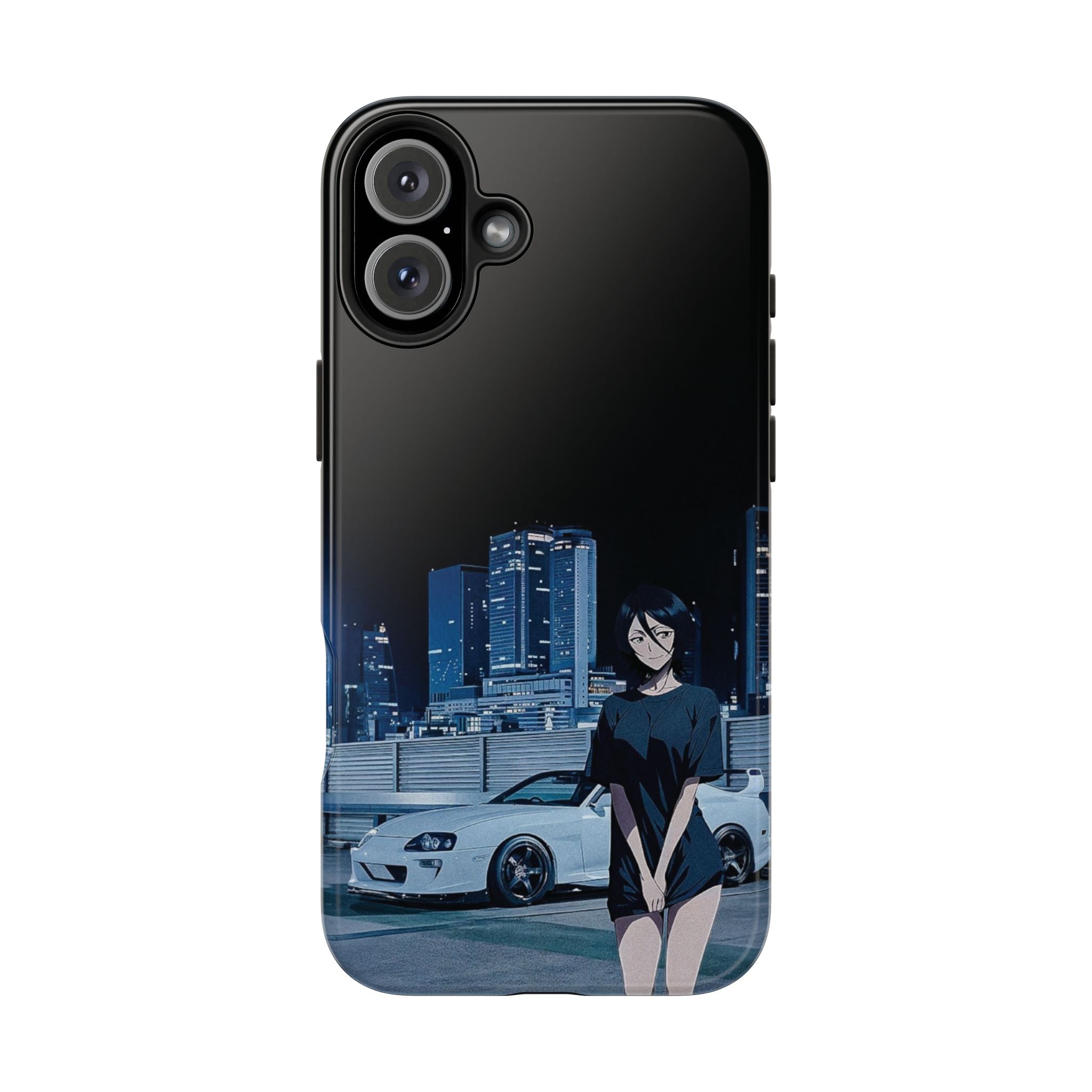 Anime-Inspired Tough Phone Case for Car Enthusiasts