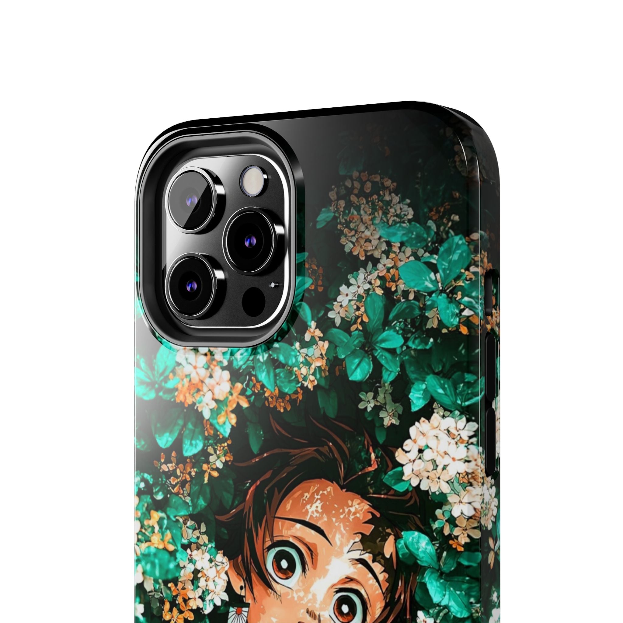 Floral Fantasy Tough Phone Cases | Trendy Phone Cover | Unique Gift for Nature Lovers | Durable Protection | Anime-Inspired Design