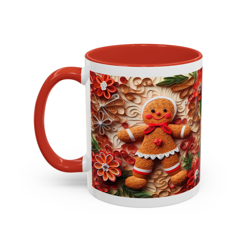 Gingerbread Christmas Coffee Mug, Festive Holiday Drinkware, Cute Gingerbread Man Mug, Winter Gift Idea, Coziness for Your Mornings