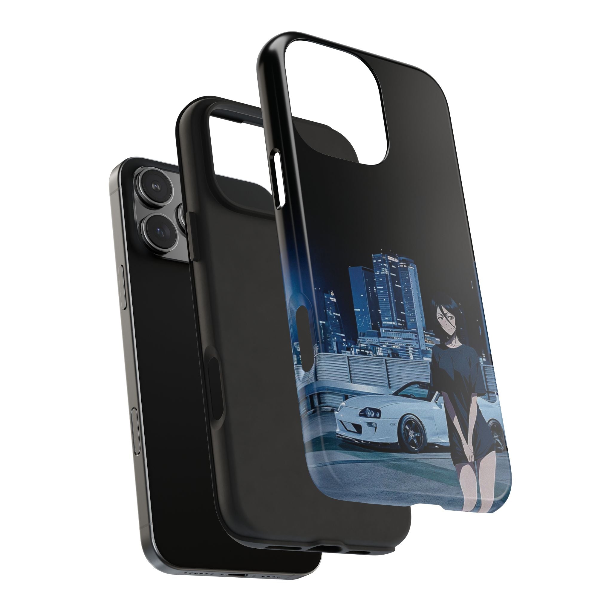 Anime-Inspired Tough Phone Case for Car Enthusiasts