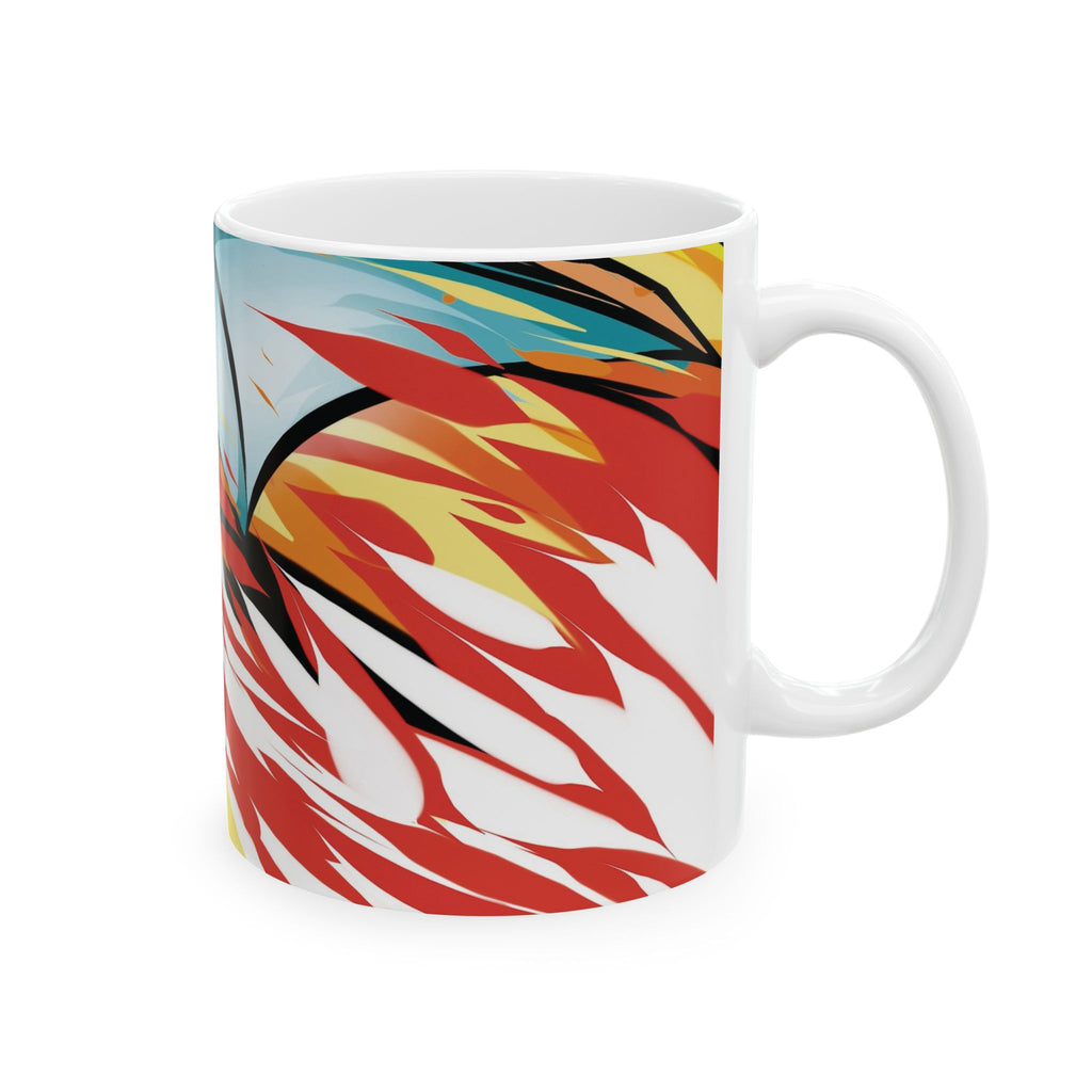 Charzard Ceramic Mug — Colorful Mythical Fantasy Coffee Cup (11oz & 15oz)