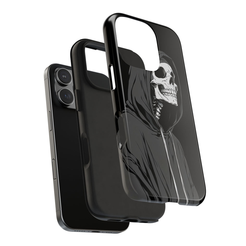 Edgy Skull Phone Cases, Protective Phone Cover, Goth Aesthetic, Halloween Decor, Unique Gift