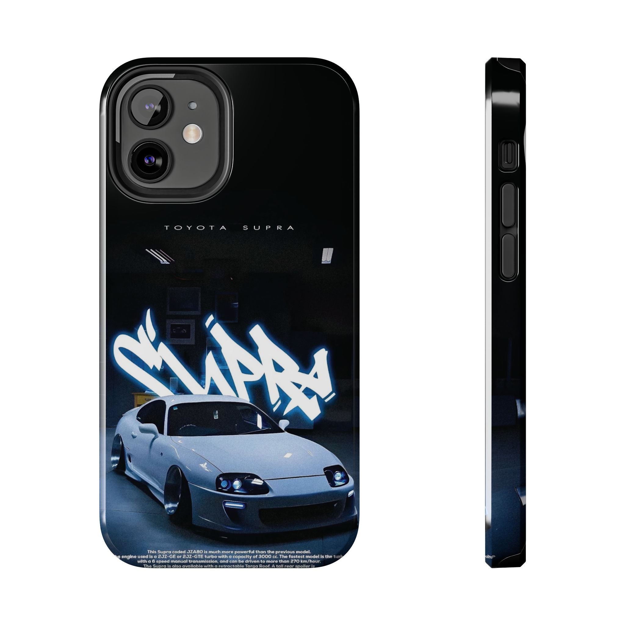 Toyota Supra Graffiti Phone Case - Tough & Stylish Protection for Car Enthusiasts