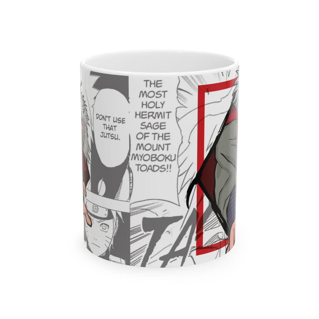 Anime Comic Panel Mug — Jiraiya 'Most Holy Hermit Sage' Design (11oz/15oz)