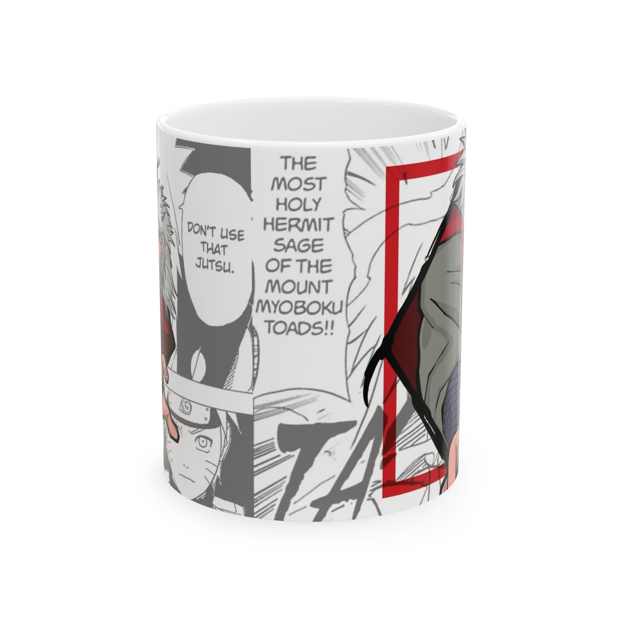 Anime Comic Panel Mug — Jiraiya 'Most Holy Hermit Sage' Design (11oz/15oz)