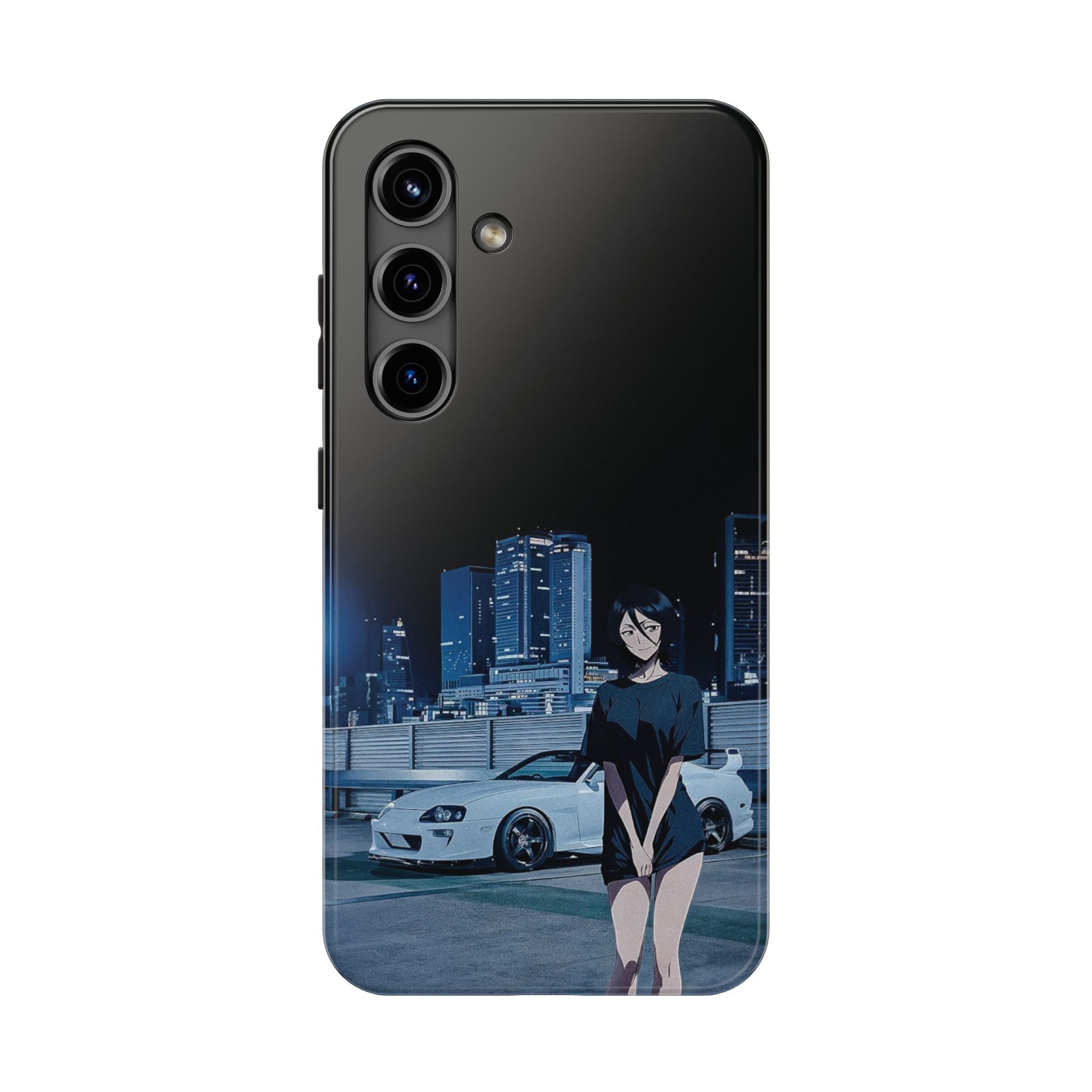 Anime-Inspired Tough Phone Case for Car Enthusiasts