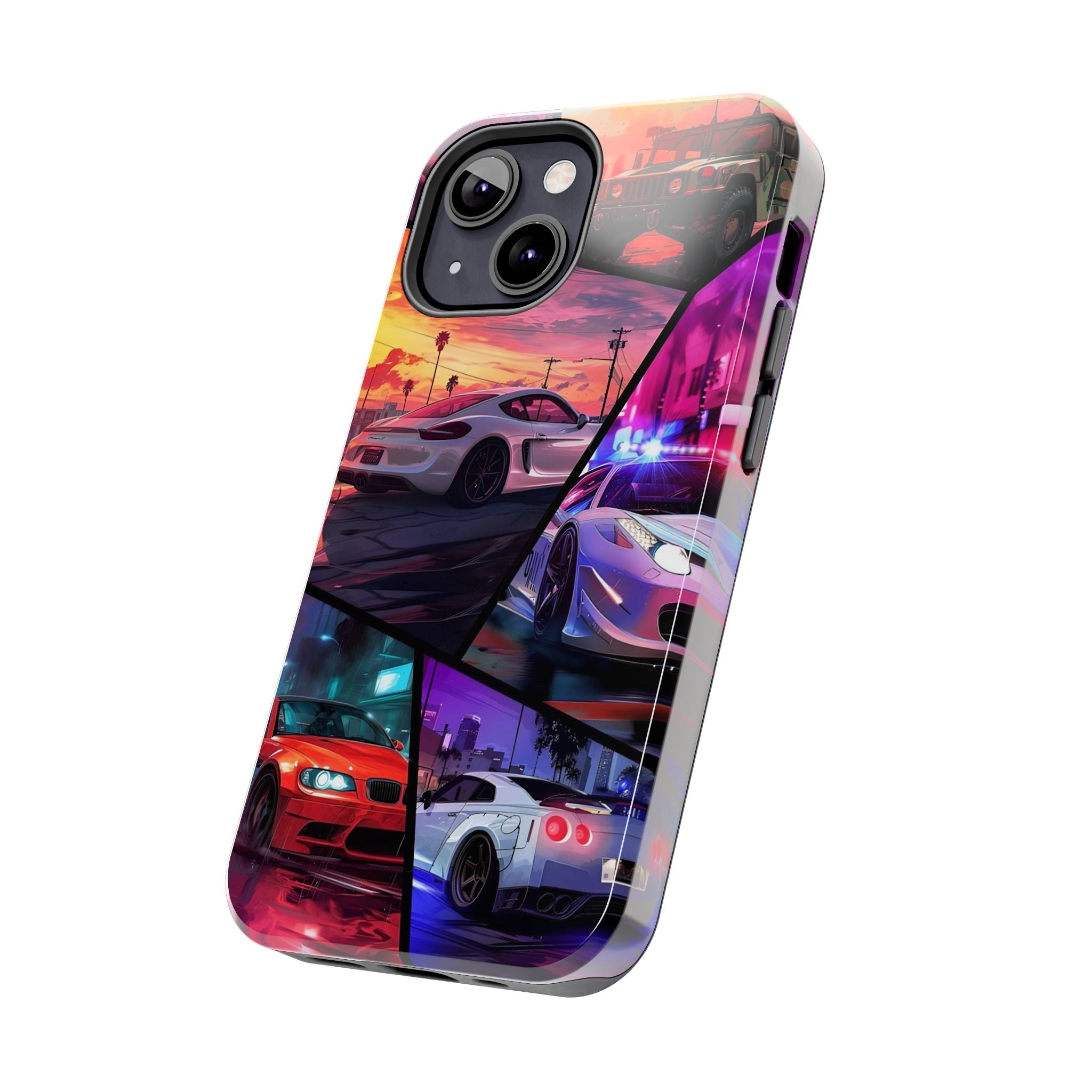 Vibrant Automotive Tough Phone Cases for Car Enthusiasts