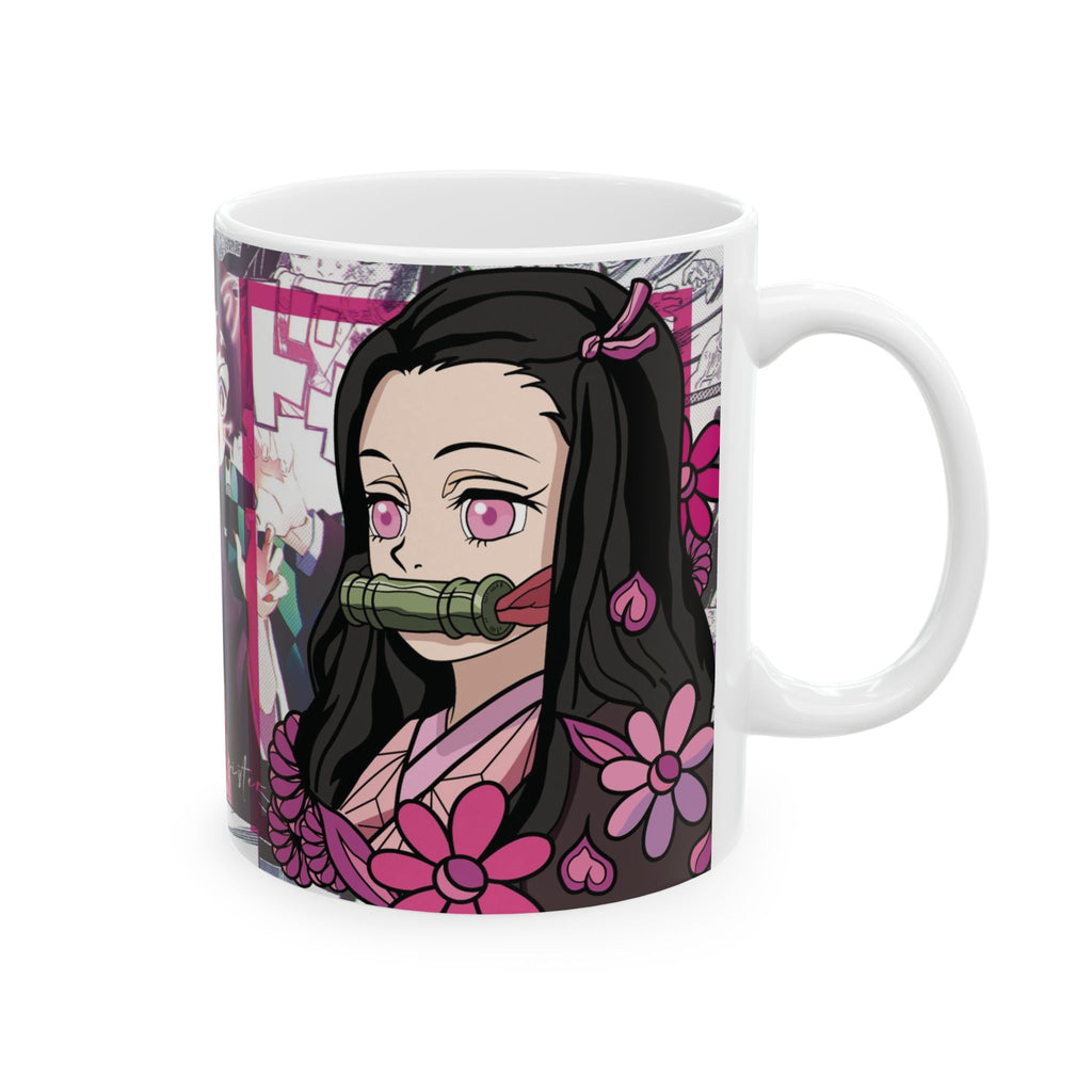 Anime Chibi Character Collage Ceramic Mug (11oz, 15oz)