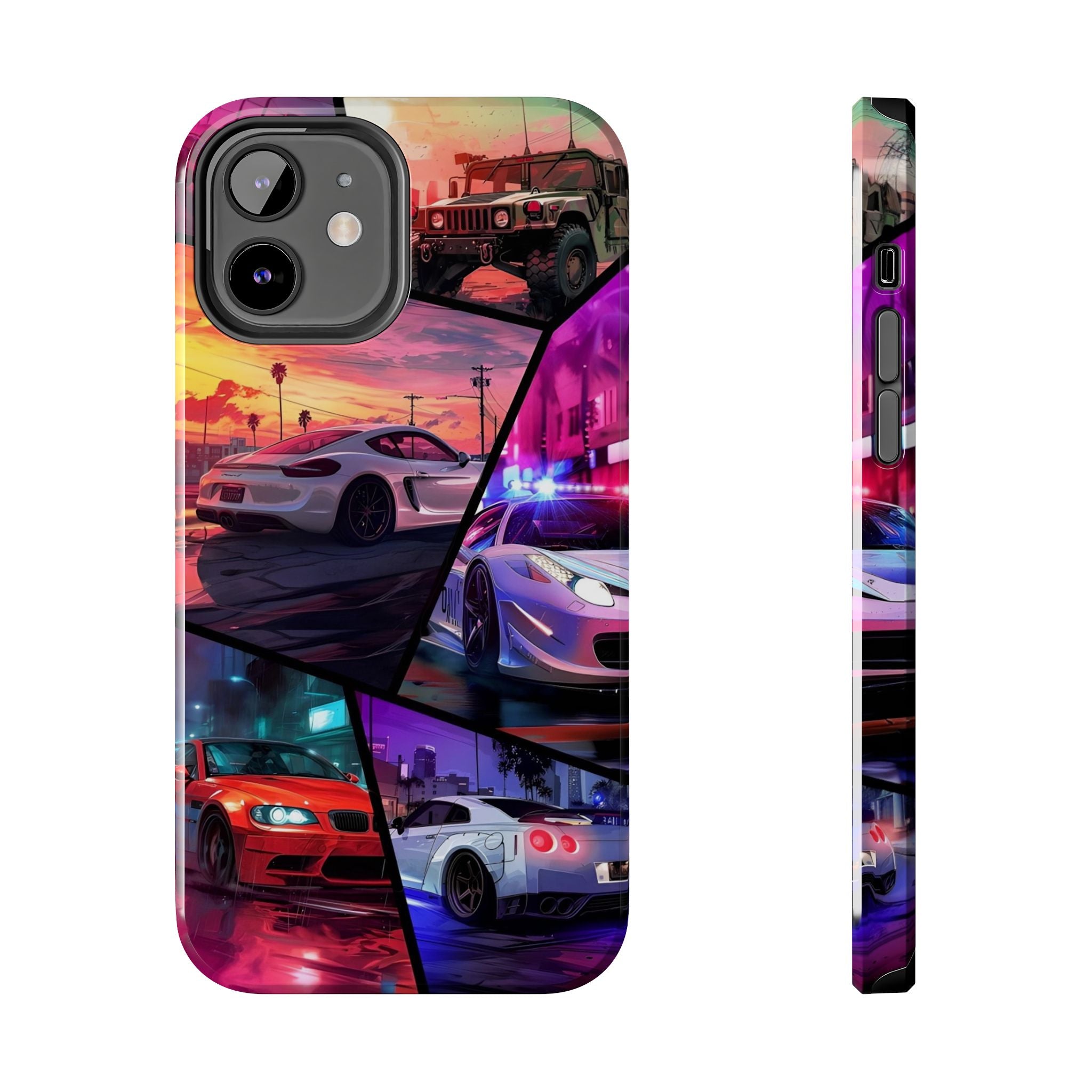 Vibrant Automotive Tough Phone Cases for Car Enthusiasts