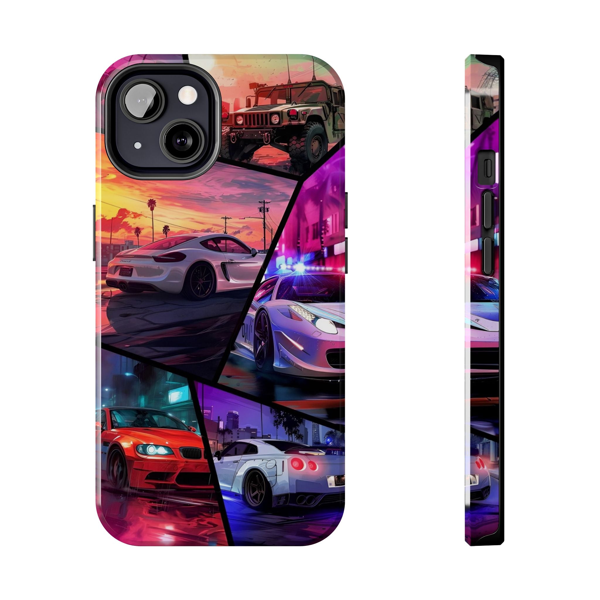 Vibrant Automotive Tough Phone Cases for Car Enthusiasts