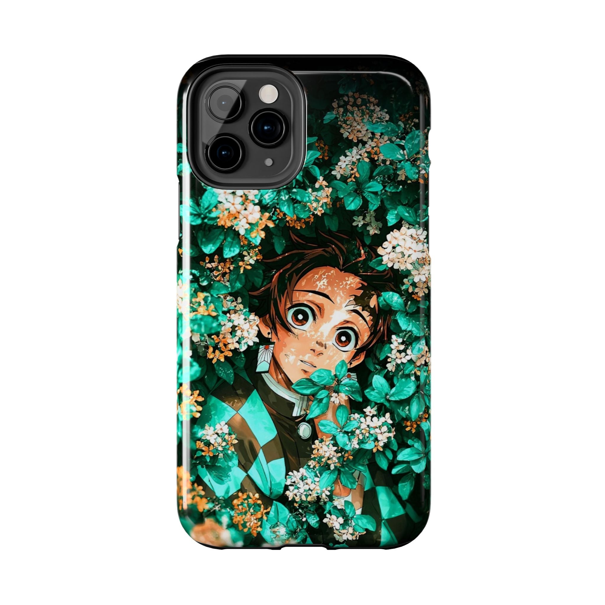 Floral Fantasy Tough Phone Cases | Trendy Phone Cover | Unique Gift for Nature Lovers | Durable Protection | Anime-Inspired Design