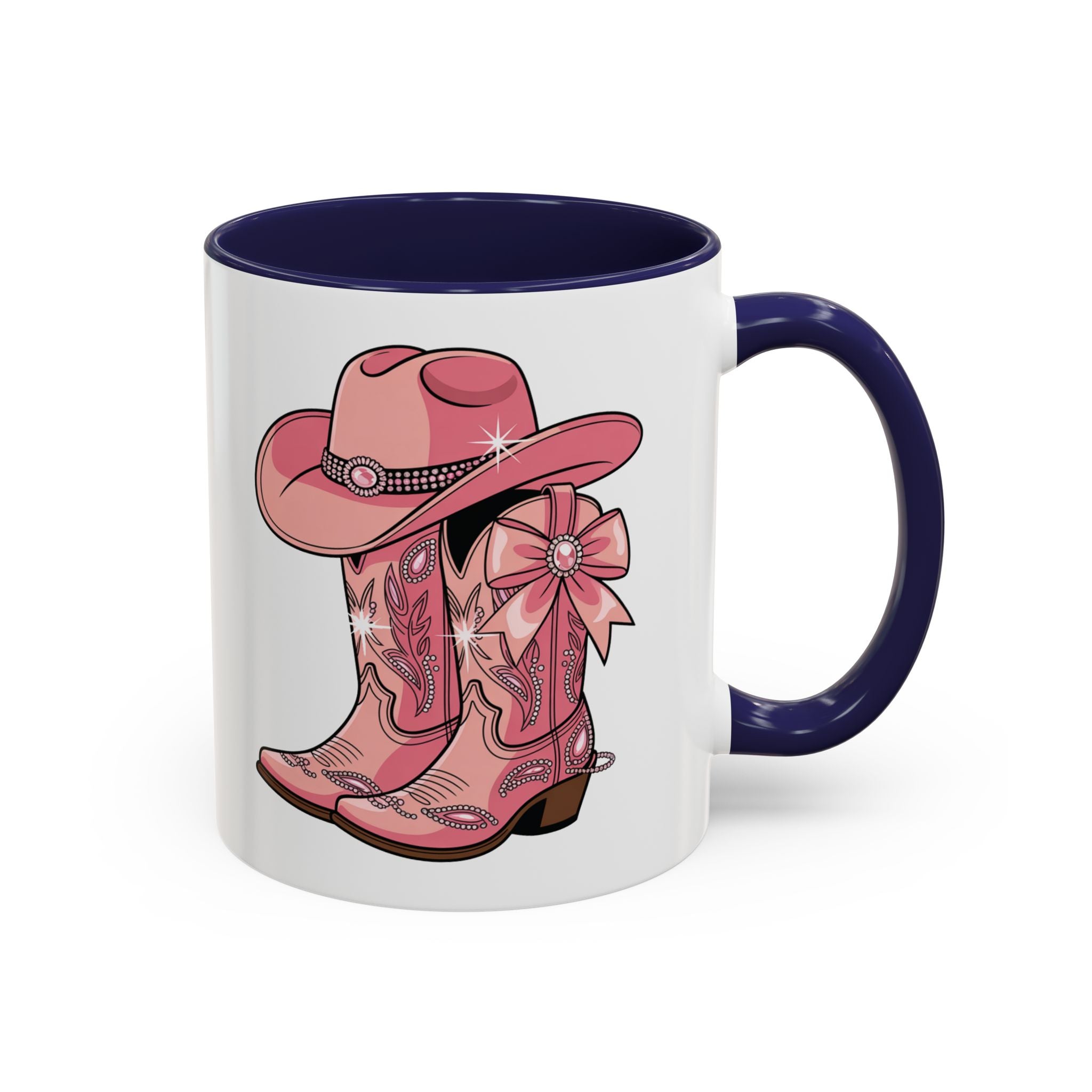 Pink Cowboy Boot Mug, Western Style Coffee Cup, Cute Gift for Ranch Lovers, Fun Kitchen Decor, Unique Cowgirl Present