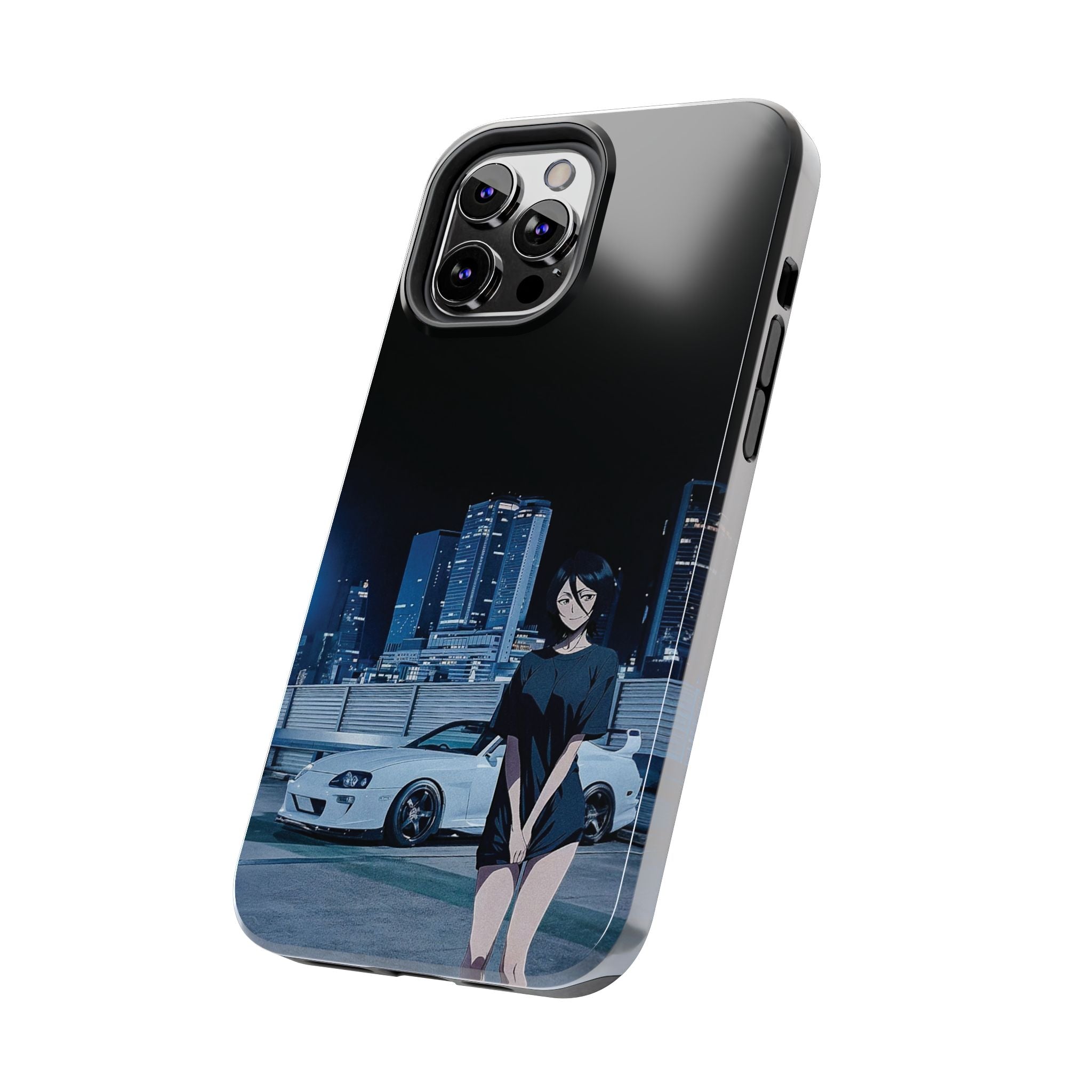 Anime-Inspired Tough Phone Case for Car Enthusiasts