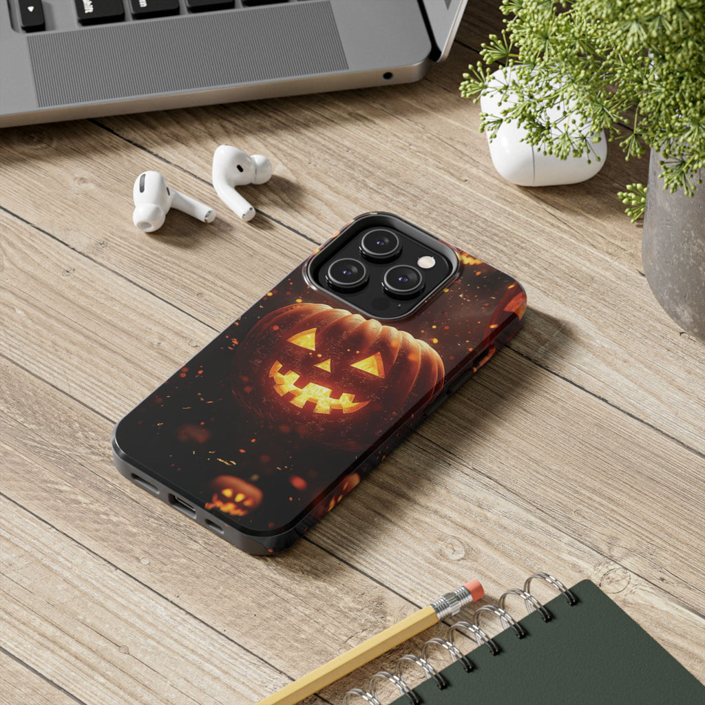 Halloween Pumpkin Tough Phone Cases, Spooky Mobile Covers, Fall Decor, Halloween Gift, Pumpkin Design, Halloween Accessories