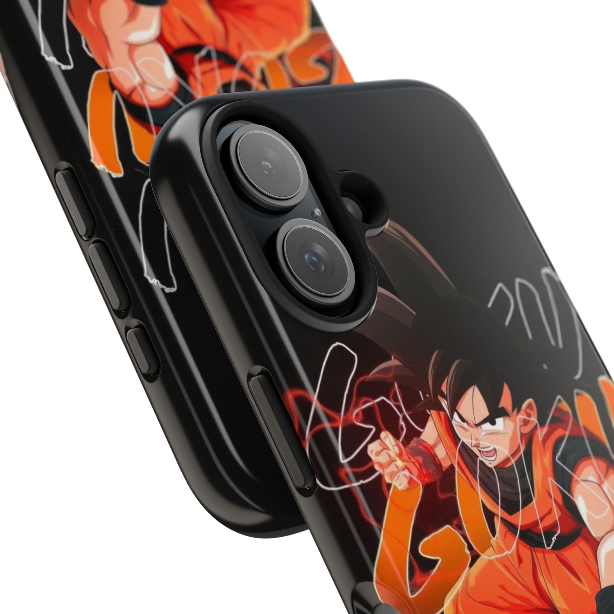 Anime Tough Phone Cases, Goku Strength Case, Durable Phone Cover, Gaming Phone Accessory, Cartoon Phone Case, Gift for Fans