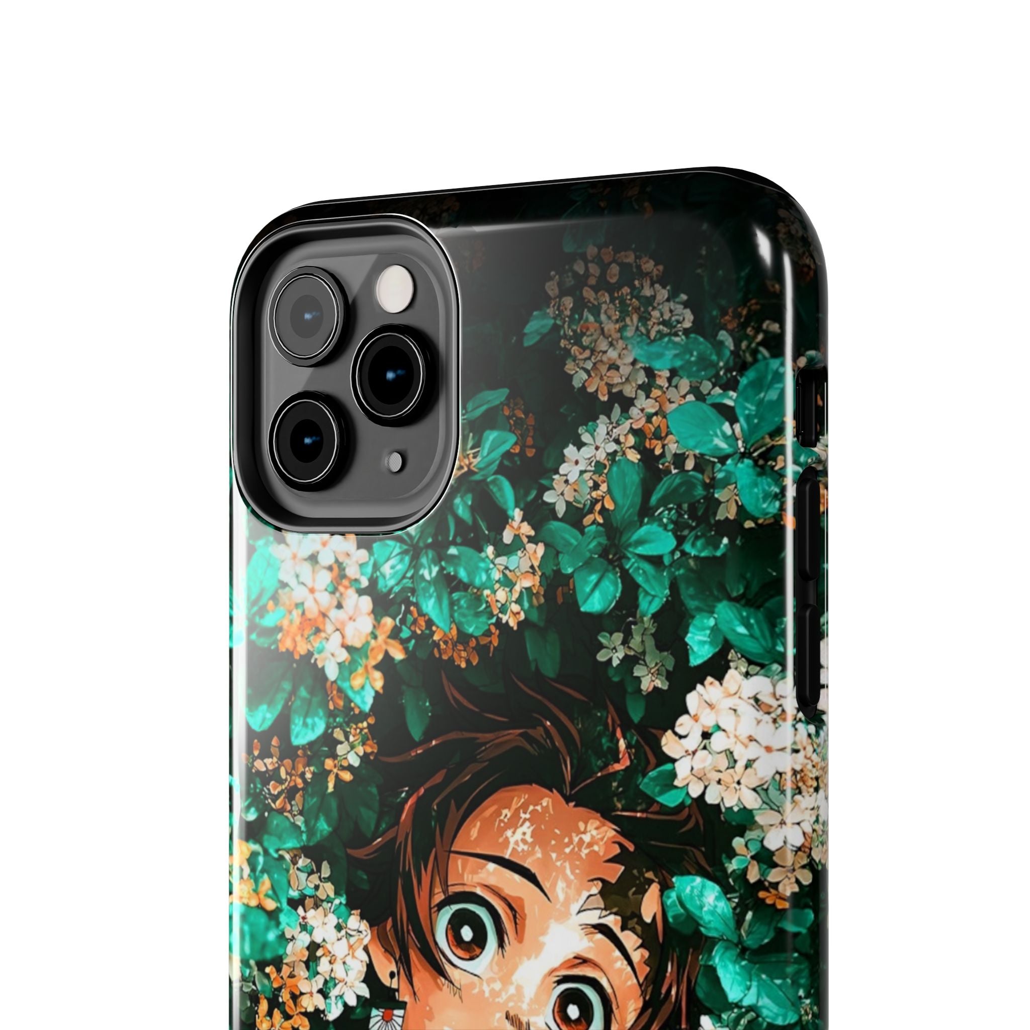 Floral Fantasy Tough Phone Cases | Trendy Phone Cover | Unique Gift for Nature Lovers | Durable Protection | Anime-Inspired Design