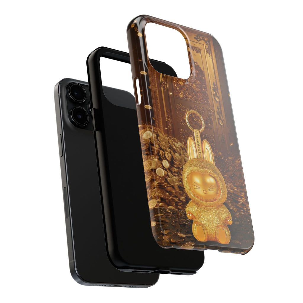 Luxurious Rabbit Phone Case, Golden Bunny Phone Cover, Tough Phone Cases, Cute Rabbit Holder, Unique Gift Idea, Stylish Mobile Protector