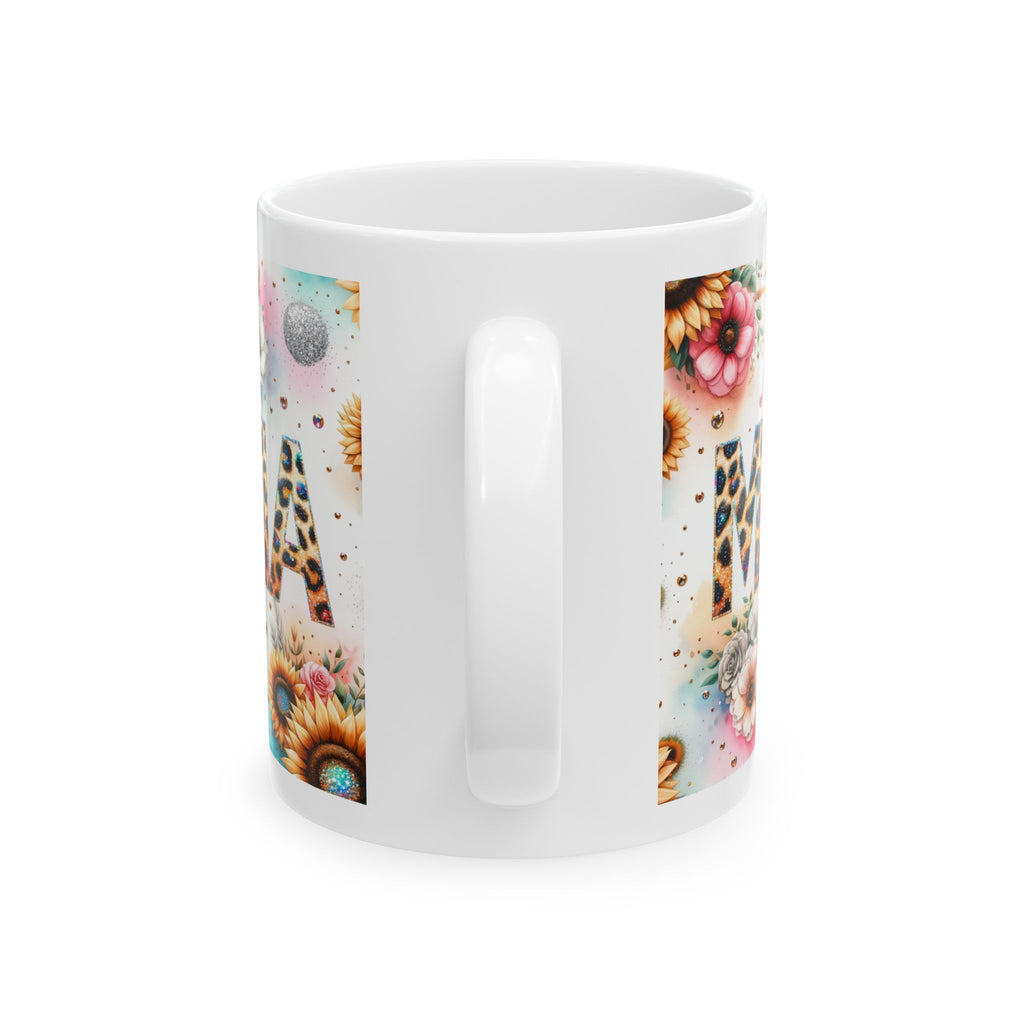 Floral Mama Mug - Perfect Gift for Moms, Coffee Lover, Birthday, Mother's Day, Home Decor, Cute Kitchen Accessories