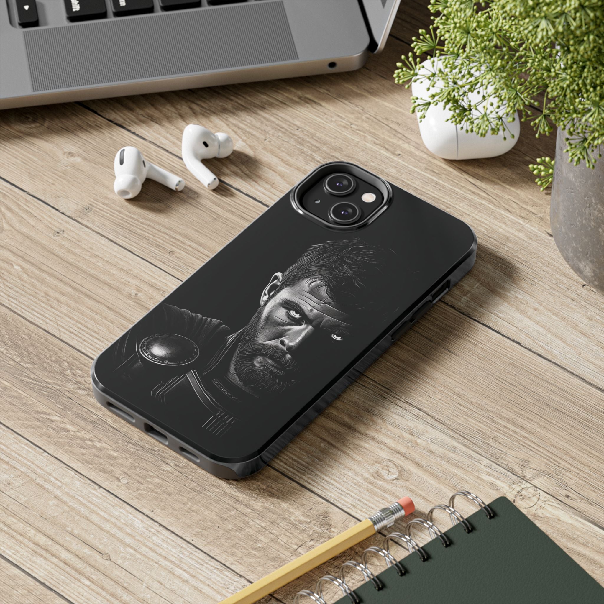 Tough Phone Cases featuring Warrior Design, Rugged Protector, Gift for Adventurers, Customizable Case, Durable Phone Cover