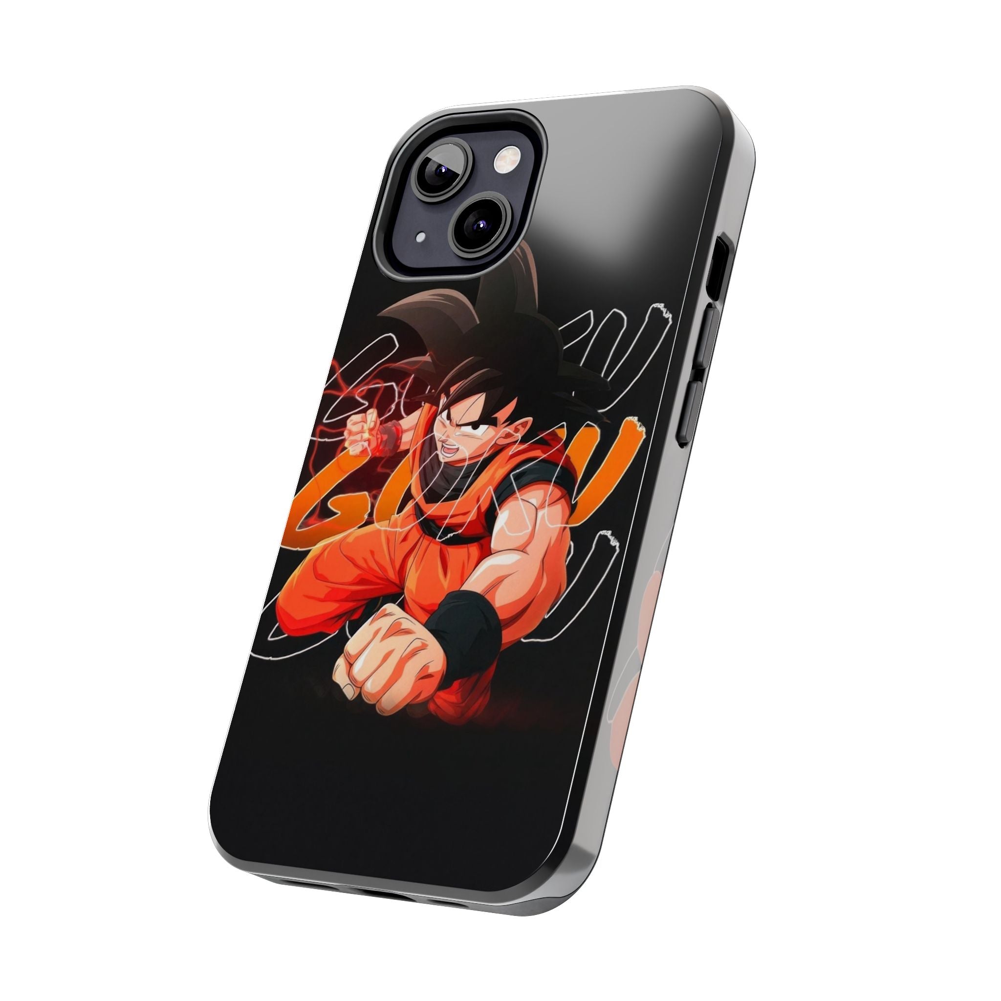 Anime Tough Phone Cases, Goku Strength Case, Durable Phone Cover, Gaming Phone Accessory, Cartoon Phone Case, Gift for Fans