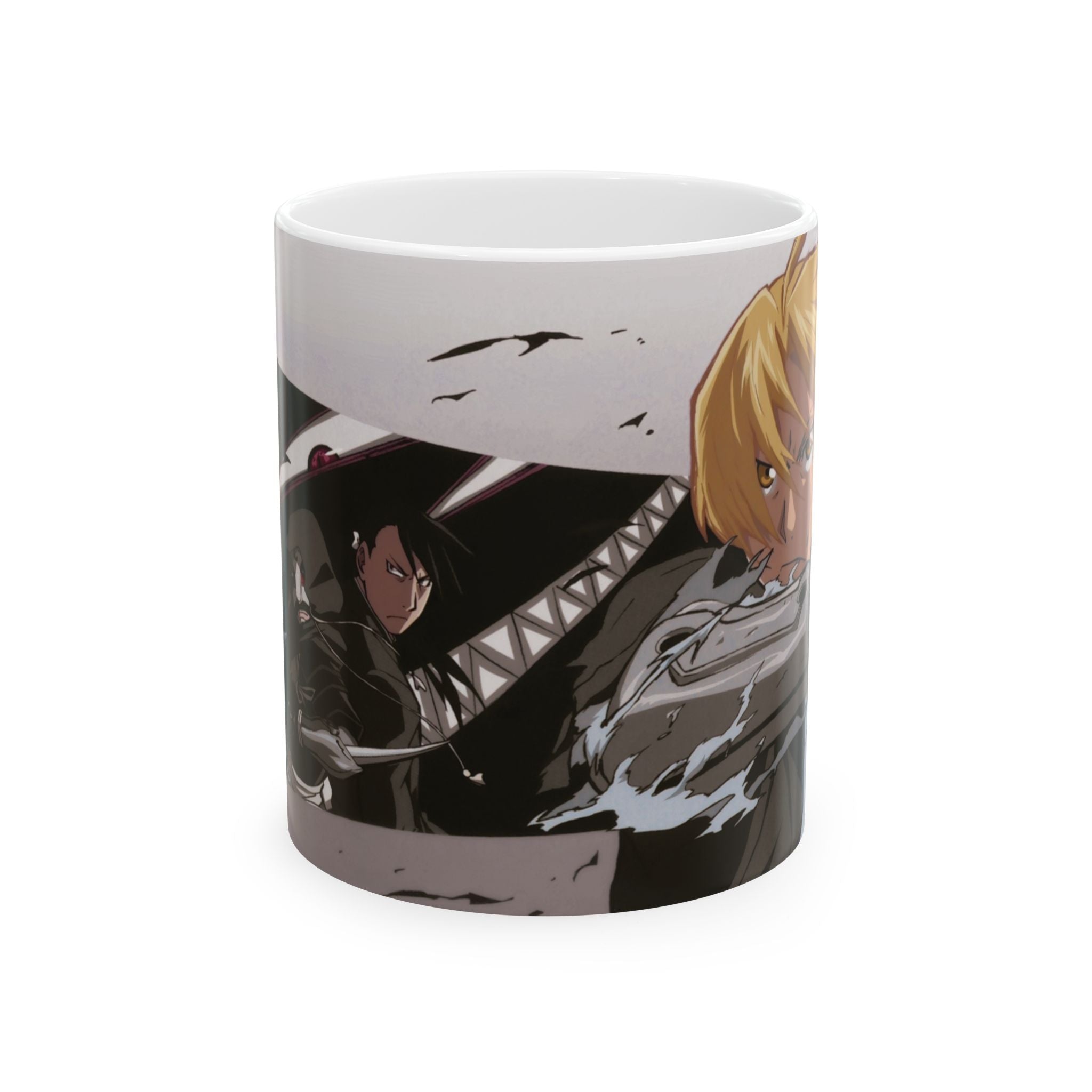 Anime Character Battle Ceramic Mug — Stylish 11oz & 15oz Coffee Cup