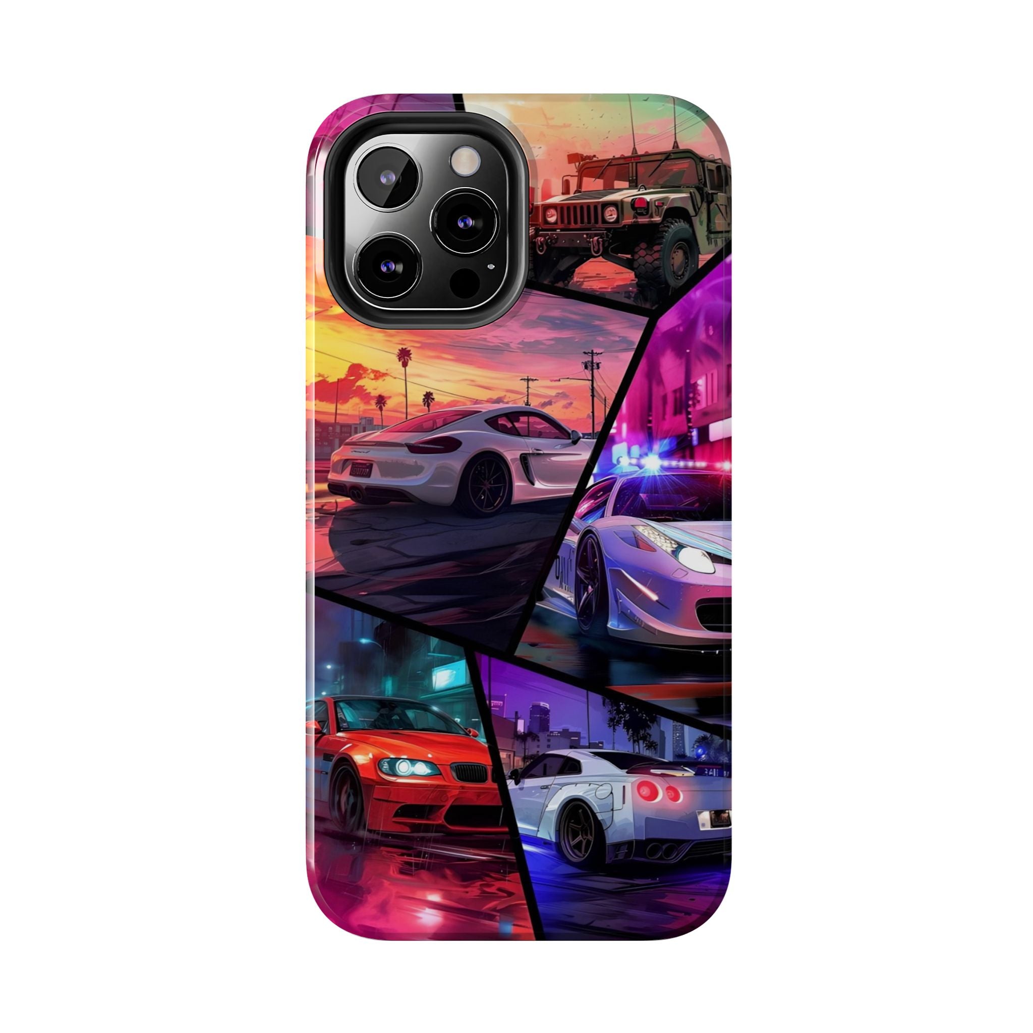 Vibrant Automotive Tough Phone Cases for Car Enthusiasts