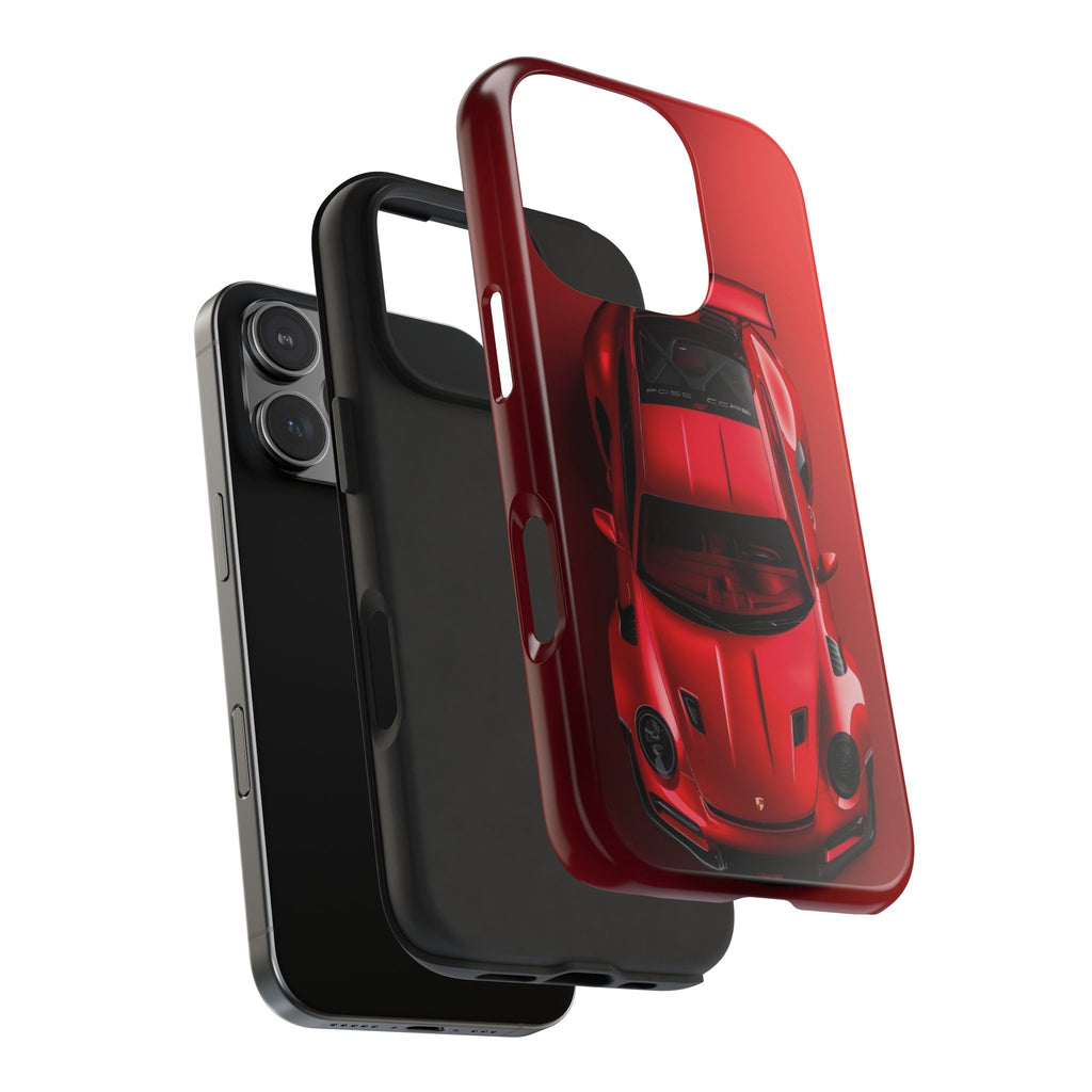 Sleek Sports Car Phone Cases for Automotive Enthusiasts, Durable Phone Covers, Car Lover Gifts, Stylish Tech Accessories, Red Racing Design