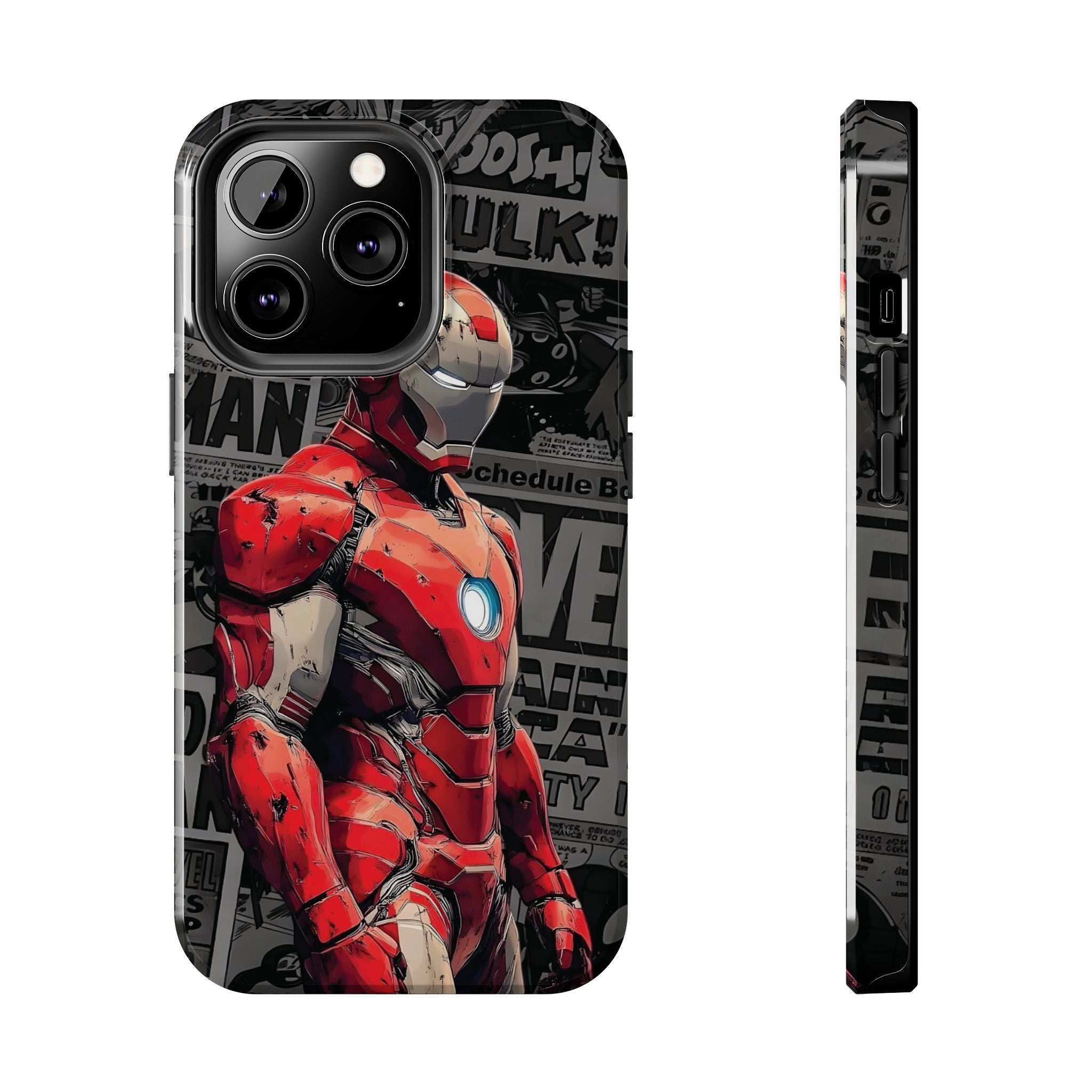 Iron Man Hero Tough Phone Cases - Durable, Stylish, Perfect for Marvel Fans, Geek Gifts, Comic Book Lovers, Unique Accessories