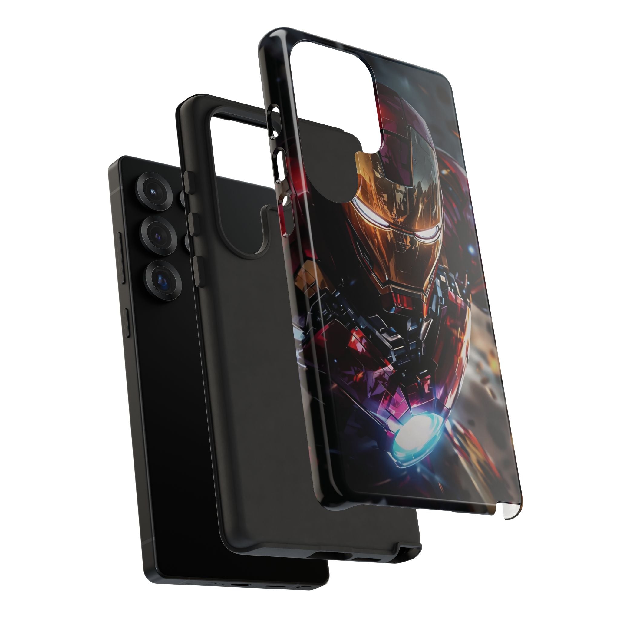 Iron Warrior Tough Phone Case — Protective Superhero Armor Design