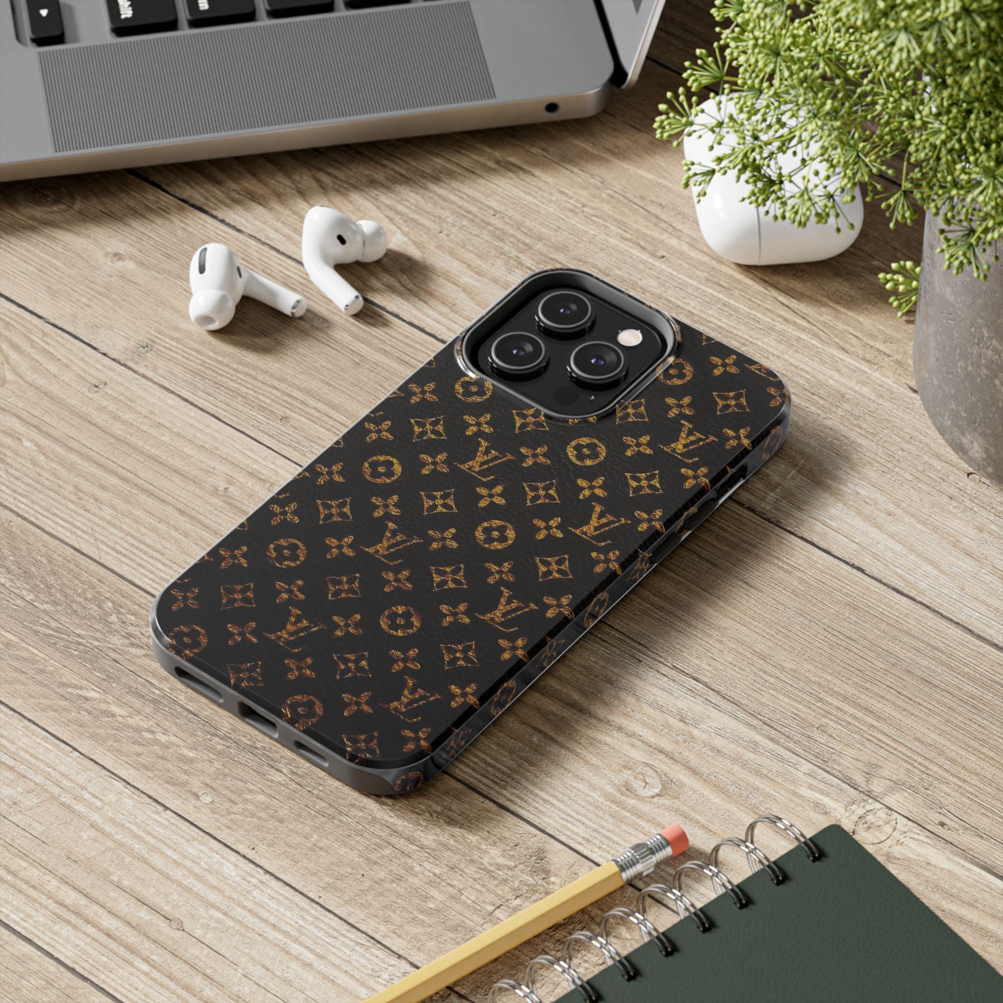Louis Vuitton Inspired Tough Phone Cases, Stylish Phone Covers, Luxurious Phone Accessories, Fashionable Gift for Her, Durable Tech [...]