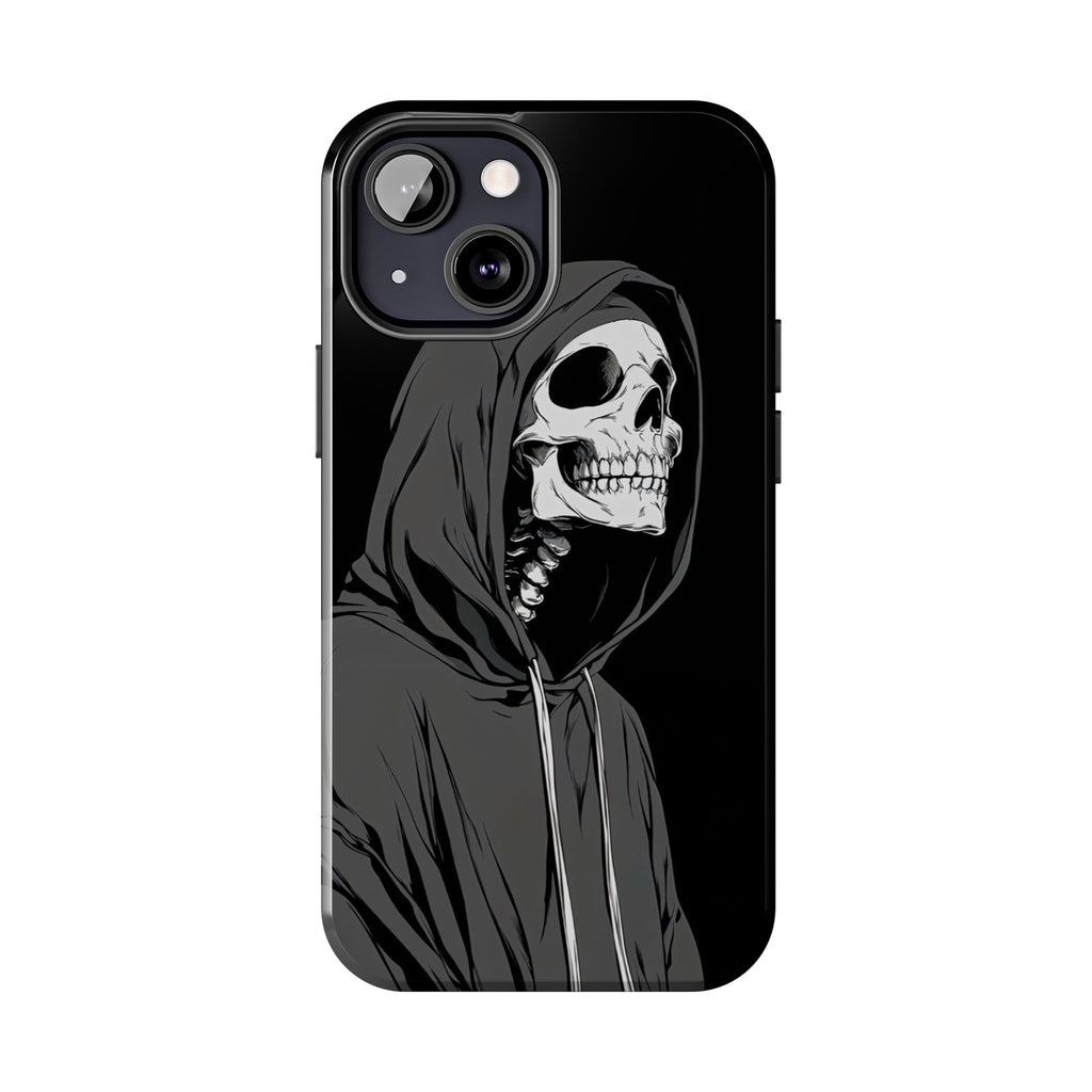 Edgy Skull Phone Cases, Protective Phone Cover, Goth Aesthetic, Halloween Decor, Unique Gift