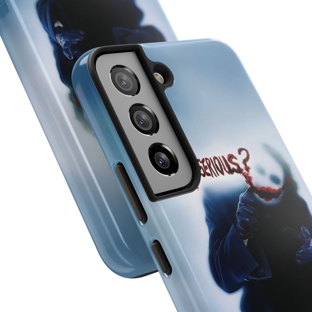 Tough Phone Cases, Dark Humor Phone Cover, Joker Inspired Case, Gifts for Movie Fans, Unique Phone Protector, Cool Accessories