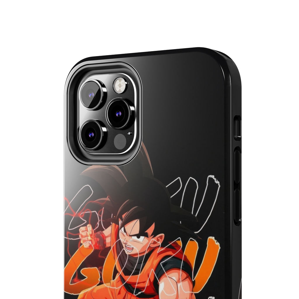 Anime Tough Phone Cases, Goku Strength Case, Durable Phone Cover, Gaming Phone Accessory, Cartoon Phone Case, Gift for Fans