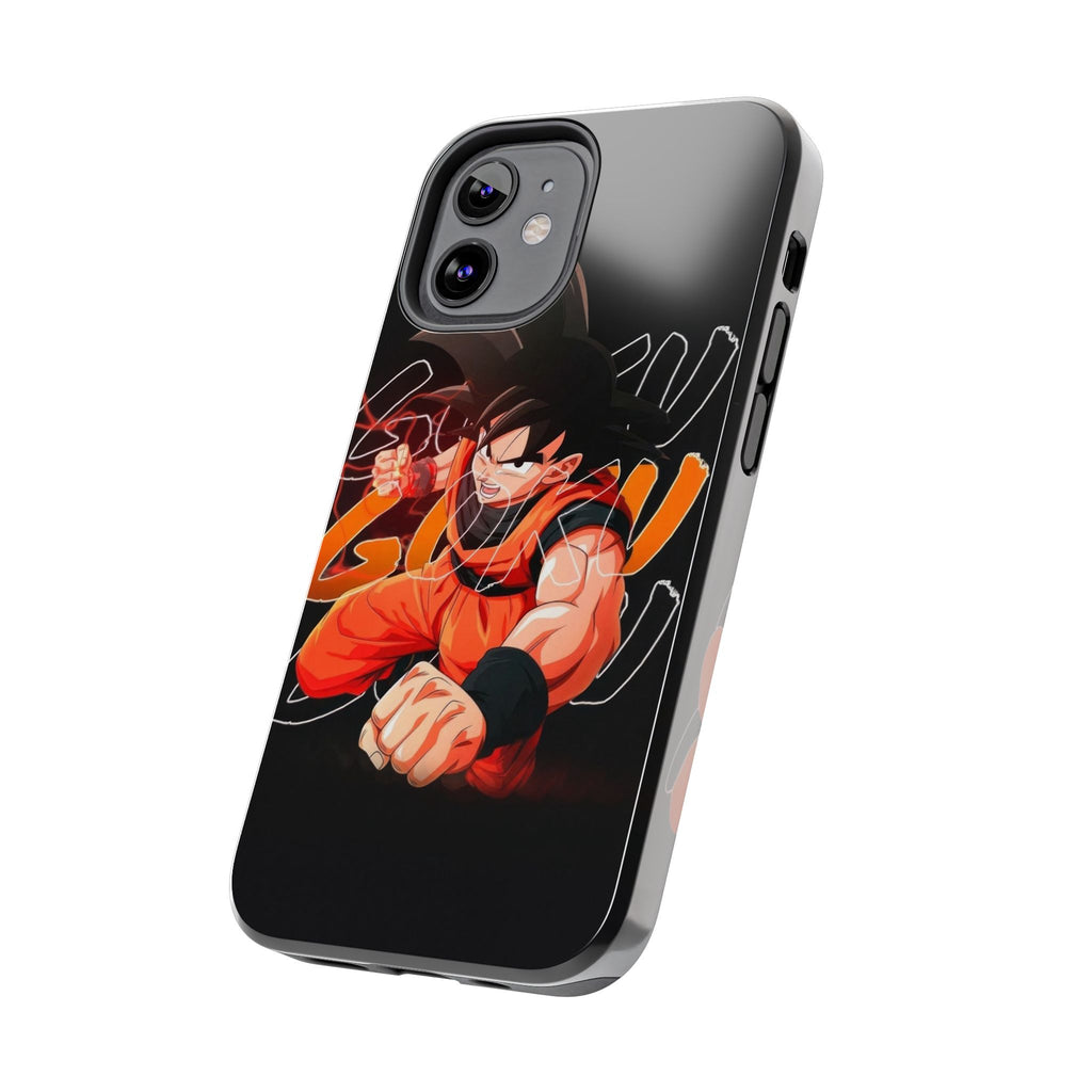 Anime Tough Phone Cases, Goku Strength Case, Durable Phone Cover, Gaming Phone Accessory, Cartoon Phone Case, Gift for Fans