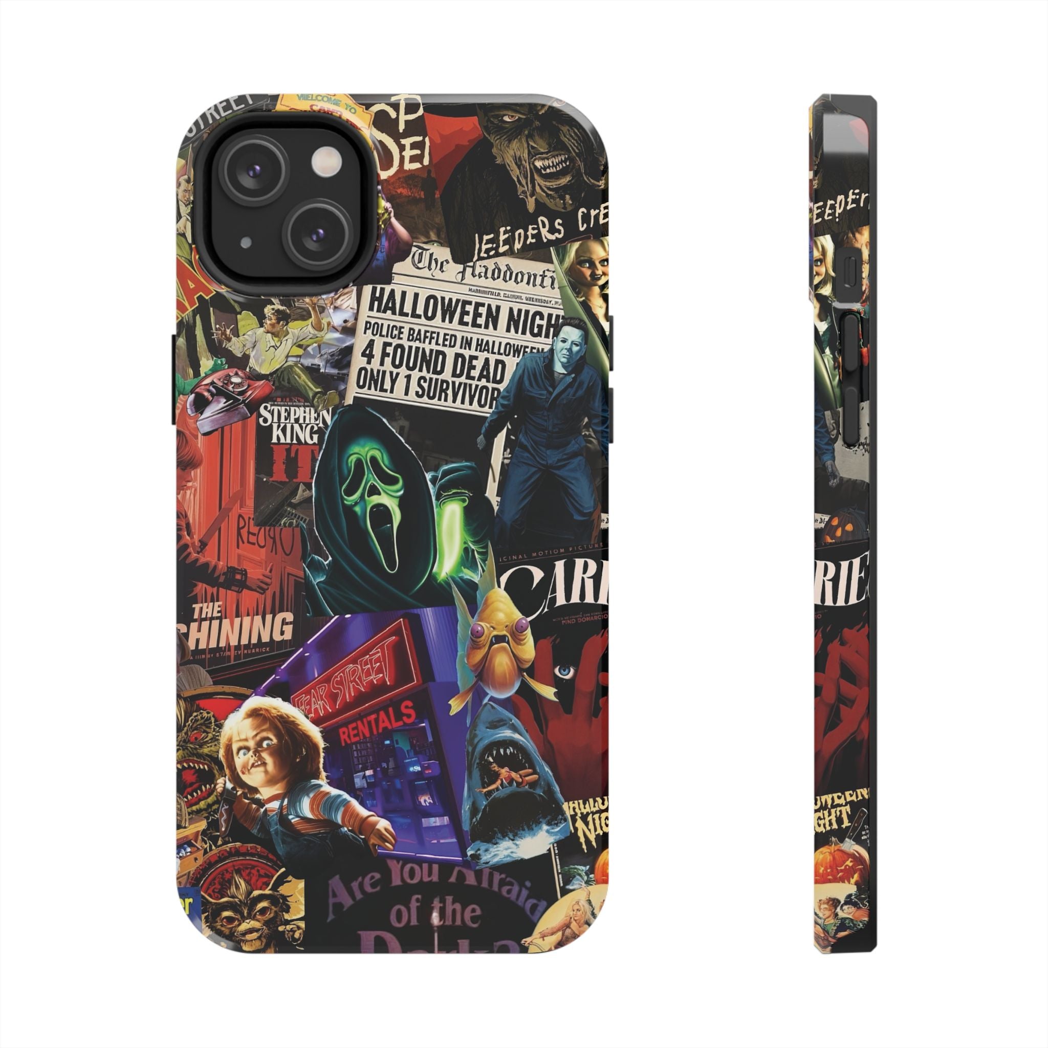 Spooky Horror Movie Phone Case | Tough Phone Cases for Horror Lovers, Halloween Gifts, Unique Accessories, Movie Night Essentials, [...]