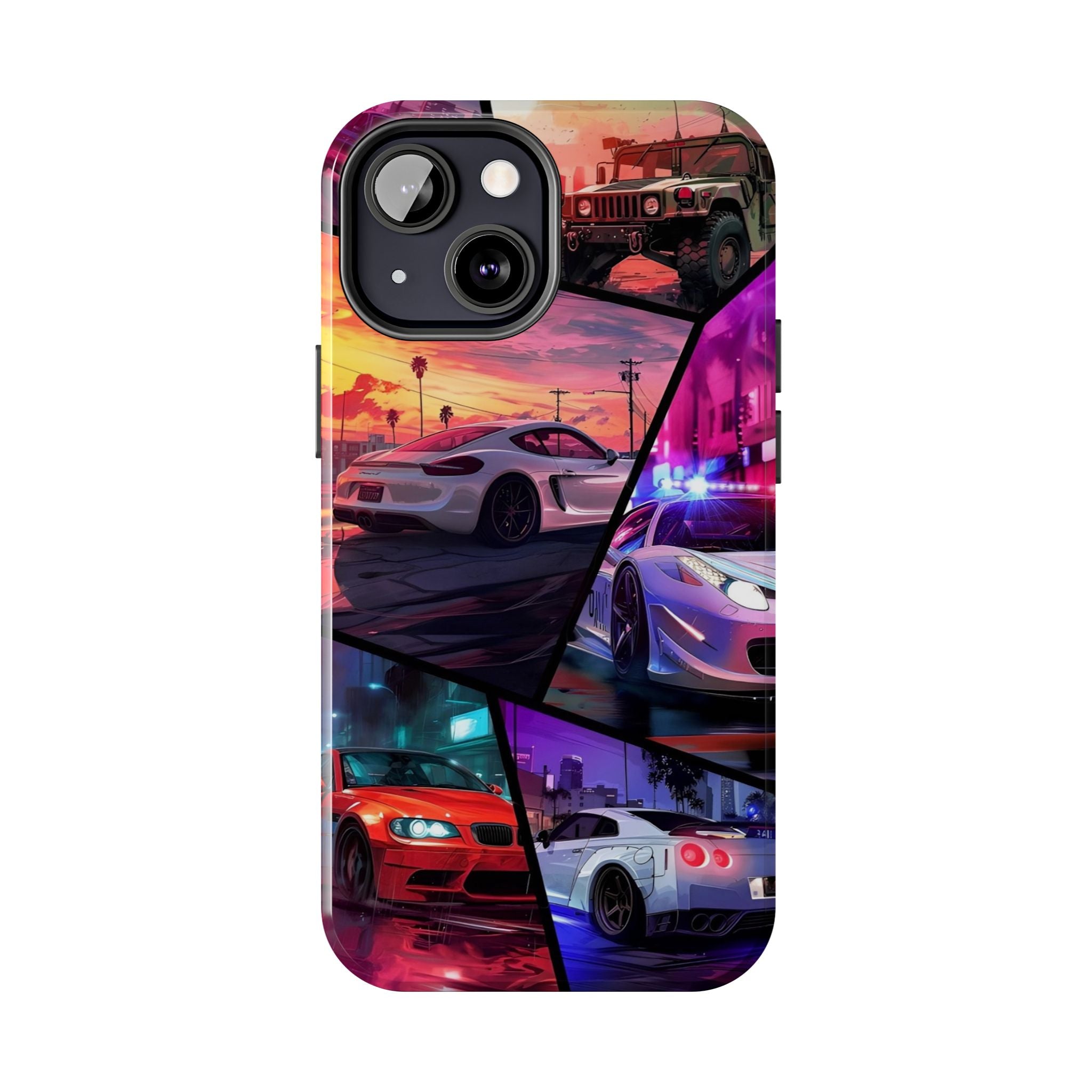 Vibrant Automotive Tough Phone Cases for Car Enthusiasts
