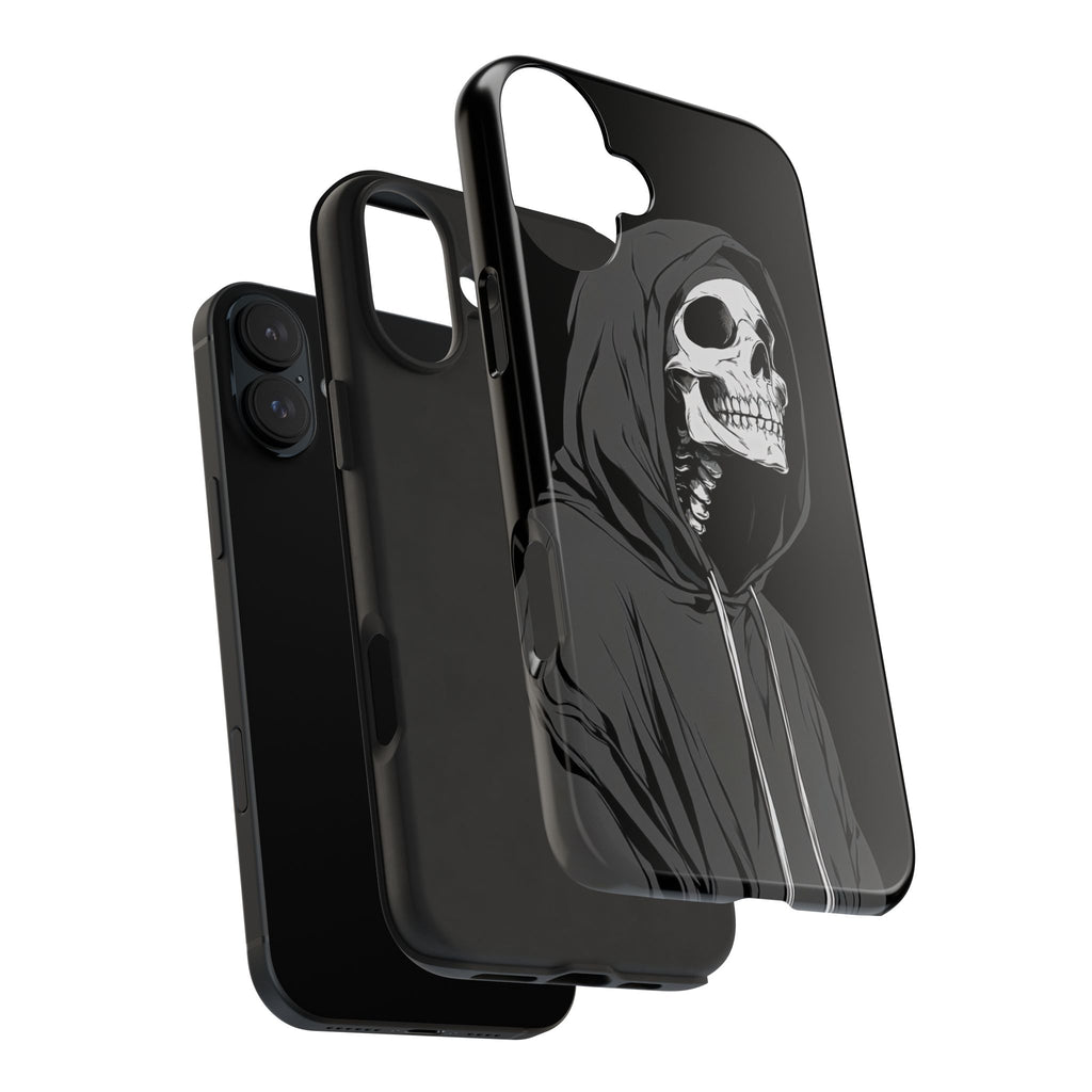 Edgy Skull Phone Cases, Protective Phone Cover, Goth Aesthetic, Halloween Decor, Unique Gift