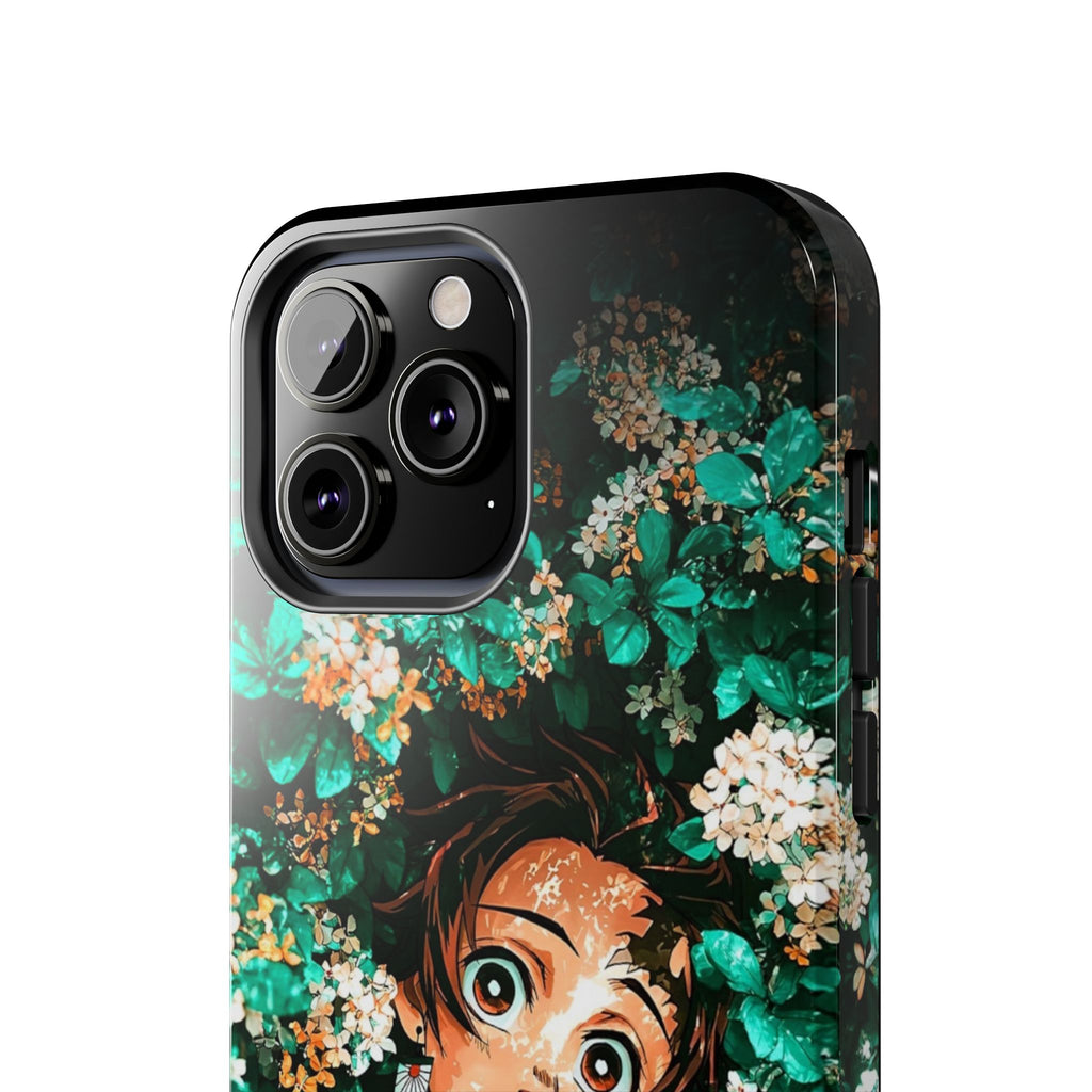 Floral Fantasy Tough Phone Cases | Trendy Phone Cover | Unique Gift for Nature Lovers | Durable Protection | Anime-Inspired Design
