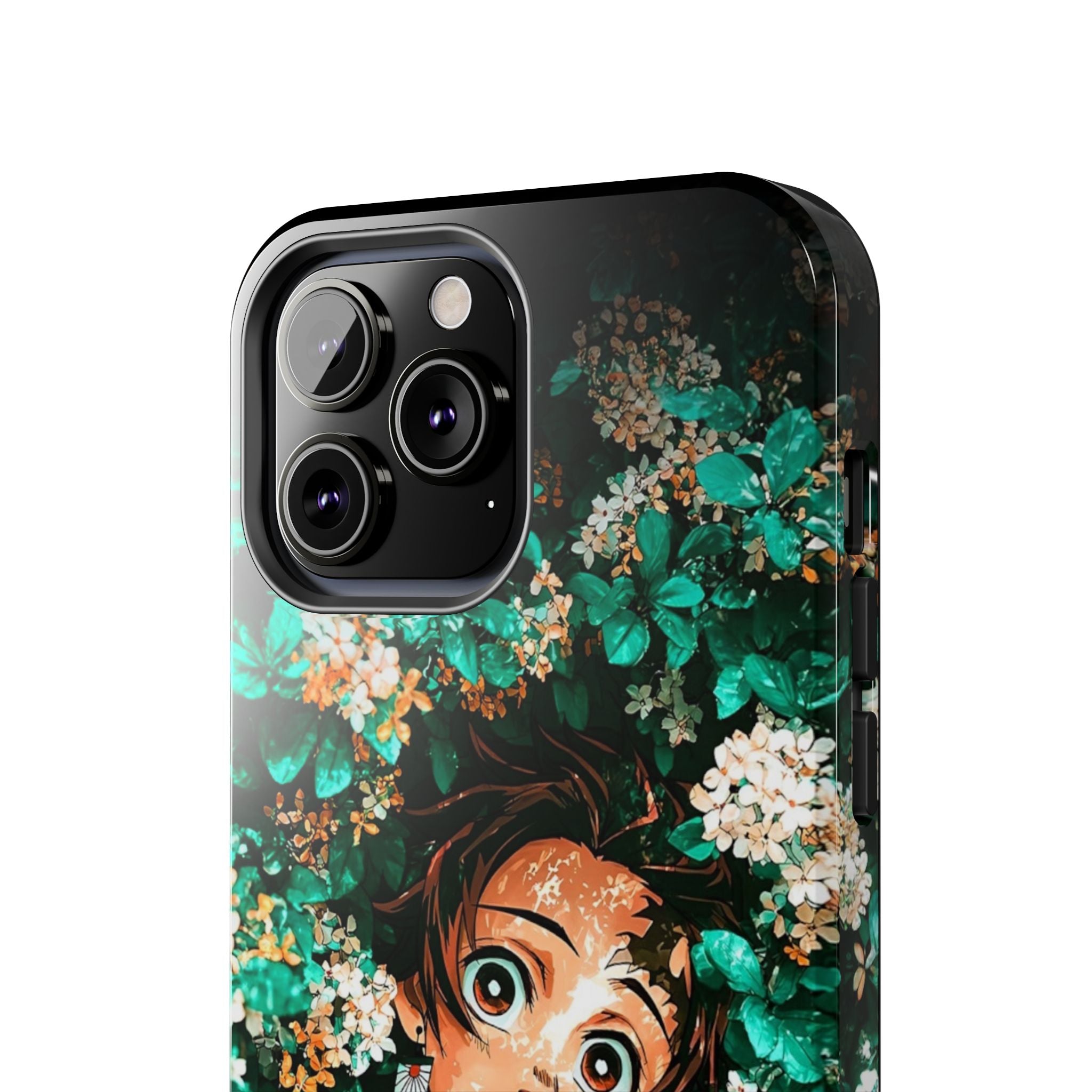 Floral Fantasy Tough Phone Cases | Trendy Phone Cover | Unique Gift for Nature Lovers | Durable Protection | Anime-Inspired Design