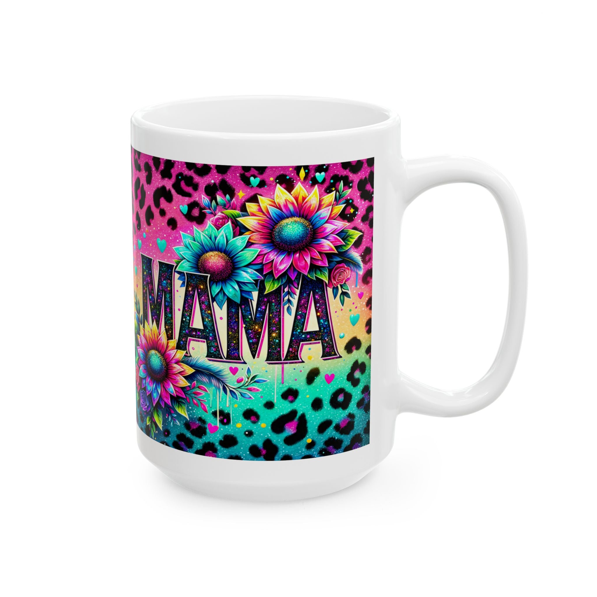 Vibrant Mama Ceramic Mug with Floral Design, Gift for Moms, Colorful Coffee Cup, Unique Tea Mug, Birthday/Anniversary Present, Boho [...]