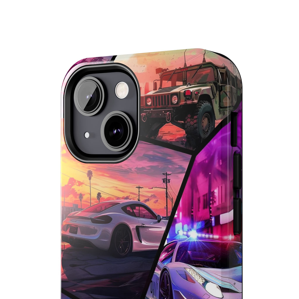 Vibrant Automotive Tough Phone Cases for Car Enthusiasts