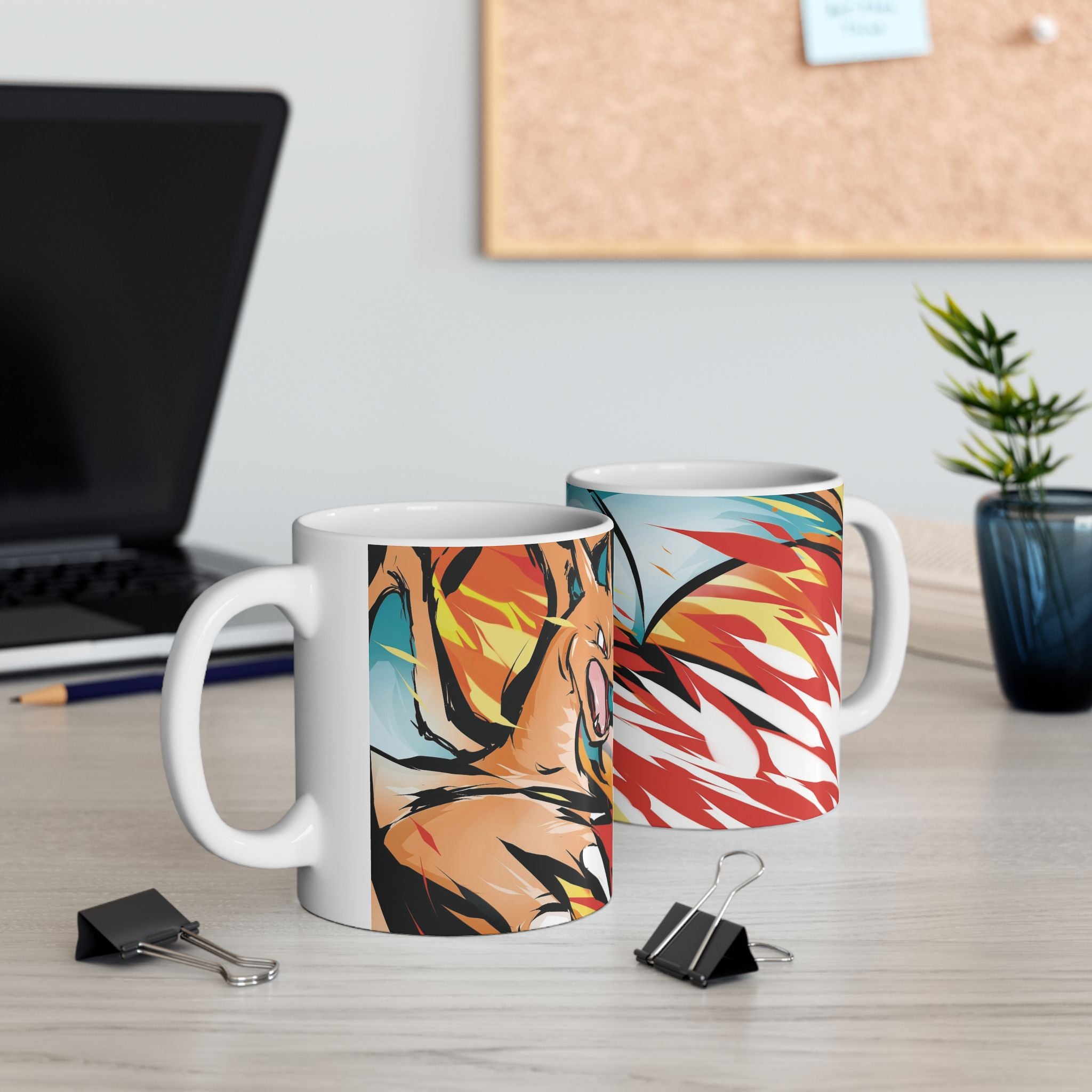 Charzard Ceramic Mug — Colorful Mythical Fantasy Coffee Cup (11oz & 15oz)