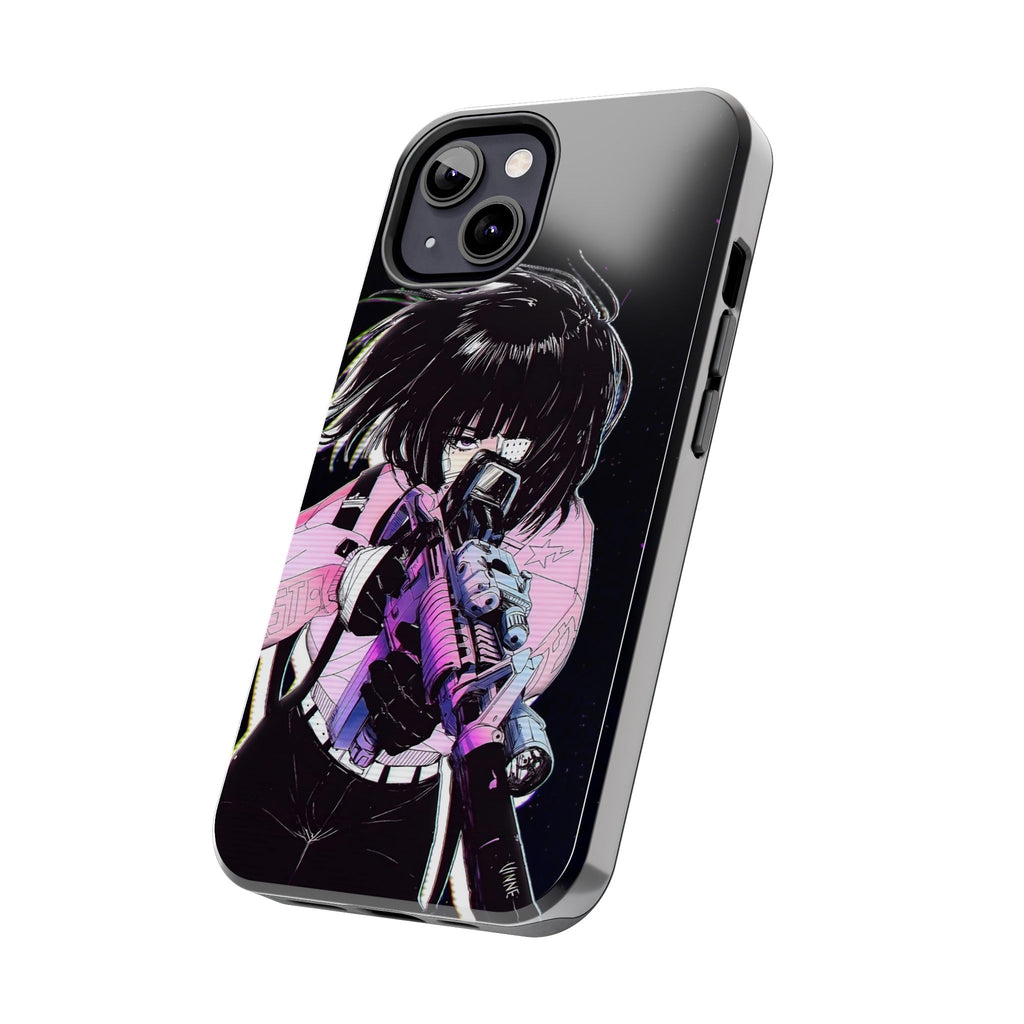 Anime-Style Tough Phone Cases with Edgy Designs, Perfect for Gamers, Cyberpunk Lovers, Gifts for Birthdays, Holidays, and Cosplay