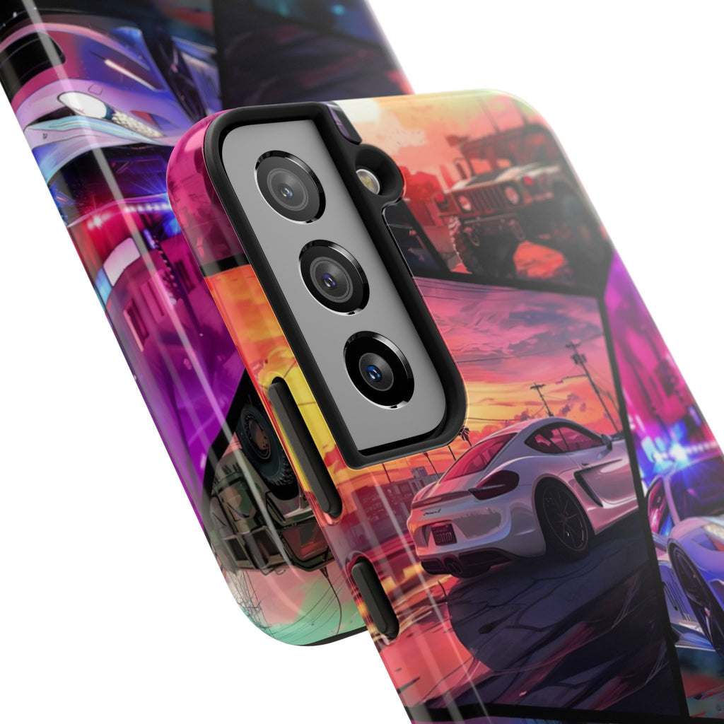 Vibrant Automotive Tough Phone Cases for Car Enthusiasts