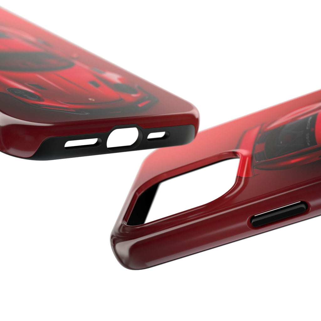 Sleek Sports Car Phone Cases for Automotive Enthusiasts, Durable Phone Covers, Car Lover Gifts, Stylish Tech Accessories, Red Racing Design