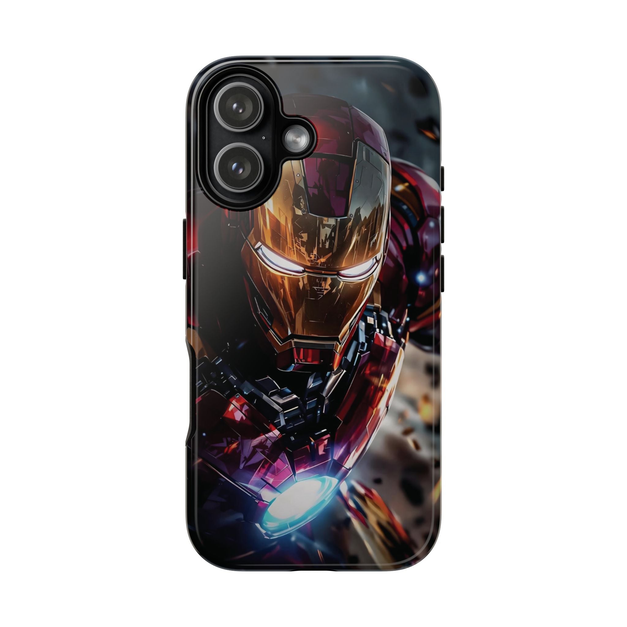 Iron Warrior Tough Phone Case — Protective Superhero Armor Design