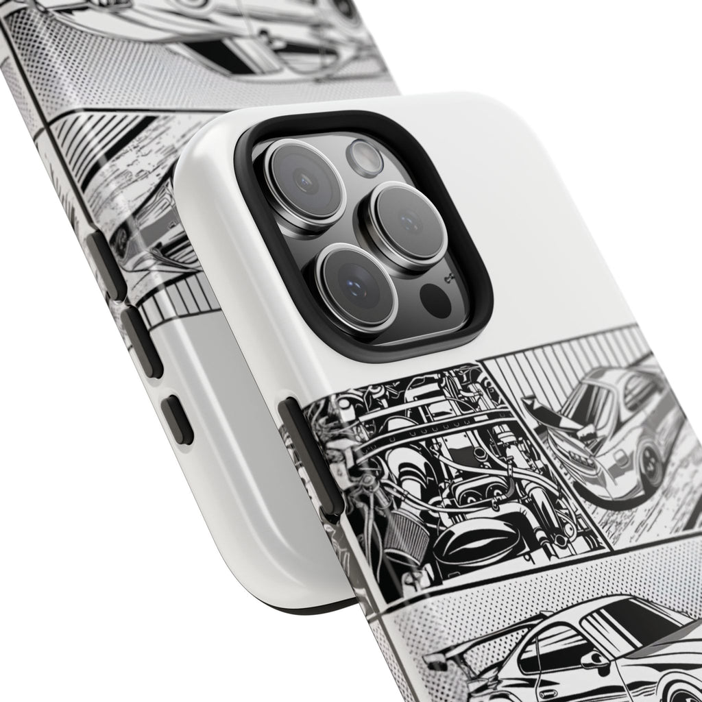 Racing Car Tough Phone Case - Durable Protection for Auto Enthusiasts