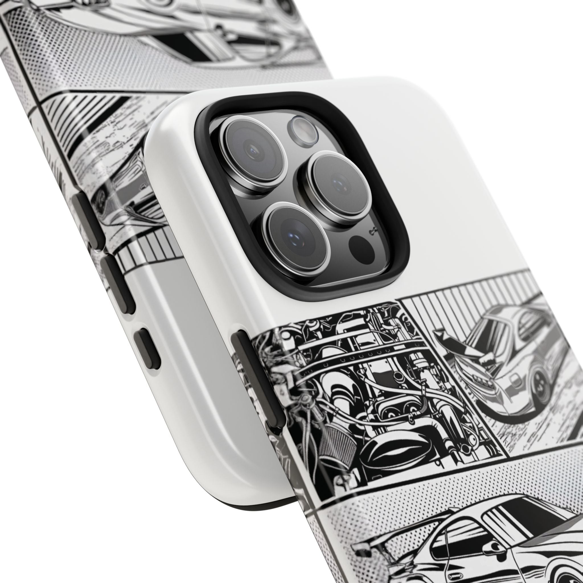 Racing Car Tough Phone Case - Durable Protection for Auto Enthusiasts