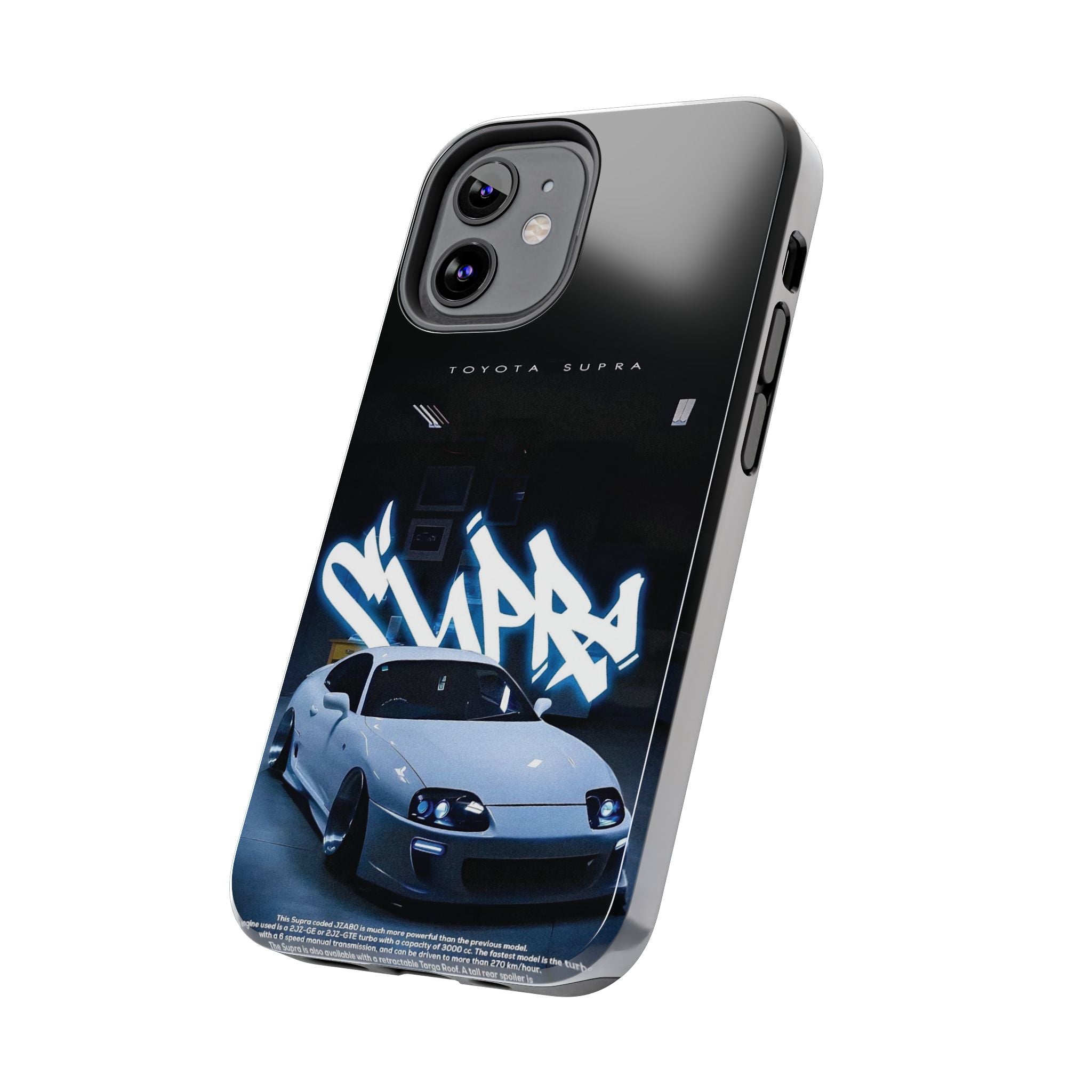 Toyota Supra Graffiti Phone Case - Tough & Stylish Protection for Car Enthusiasts