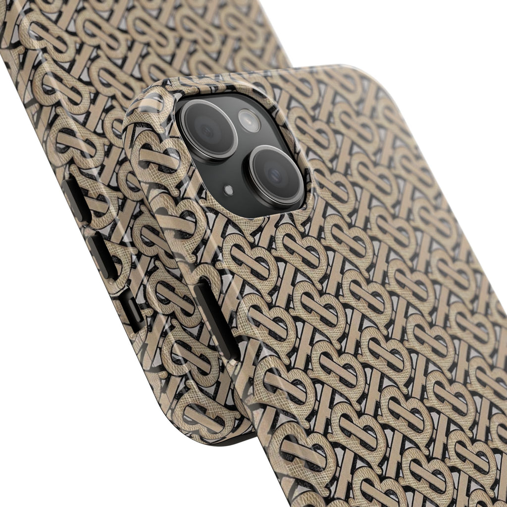 Elegant Interwoven Pattern Tough Phone Cases, Stylish Phone Covers, Durable Cases for Everyday Adventures, Gift for Phone Lovers